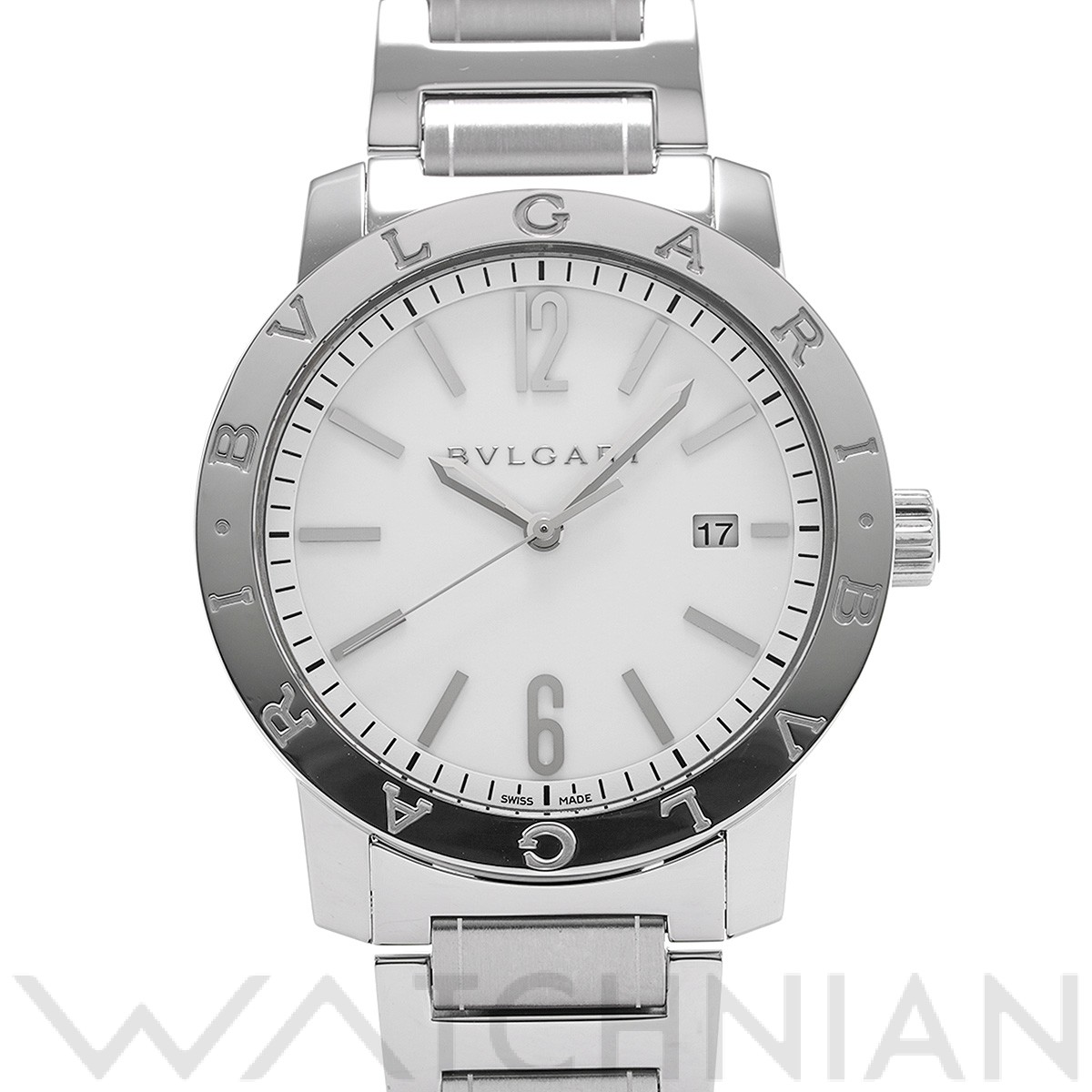ブルガリ BVLGARI BB41WSSD ホワイト メンズ 腕時計 - 腕時計(アナログ)