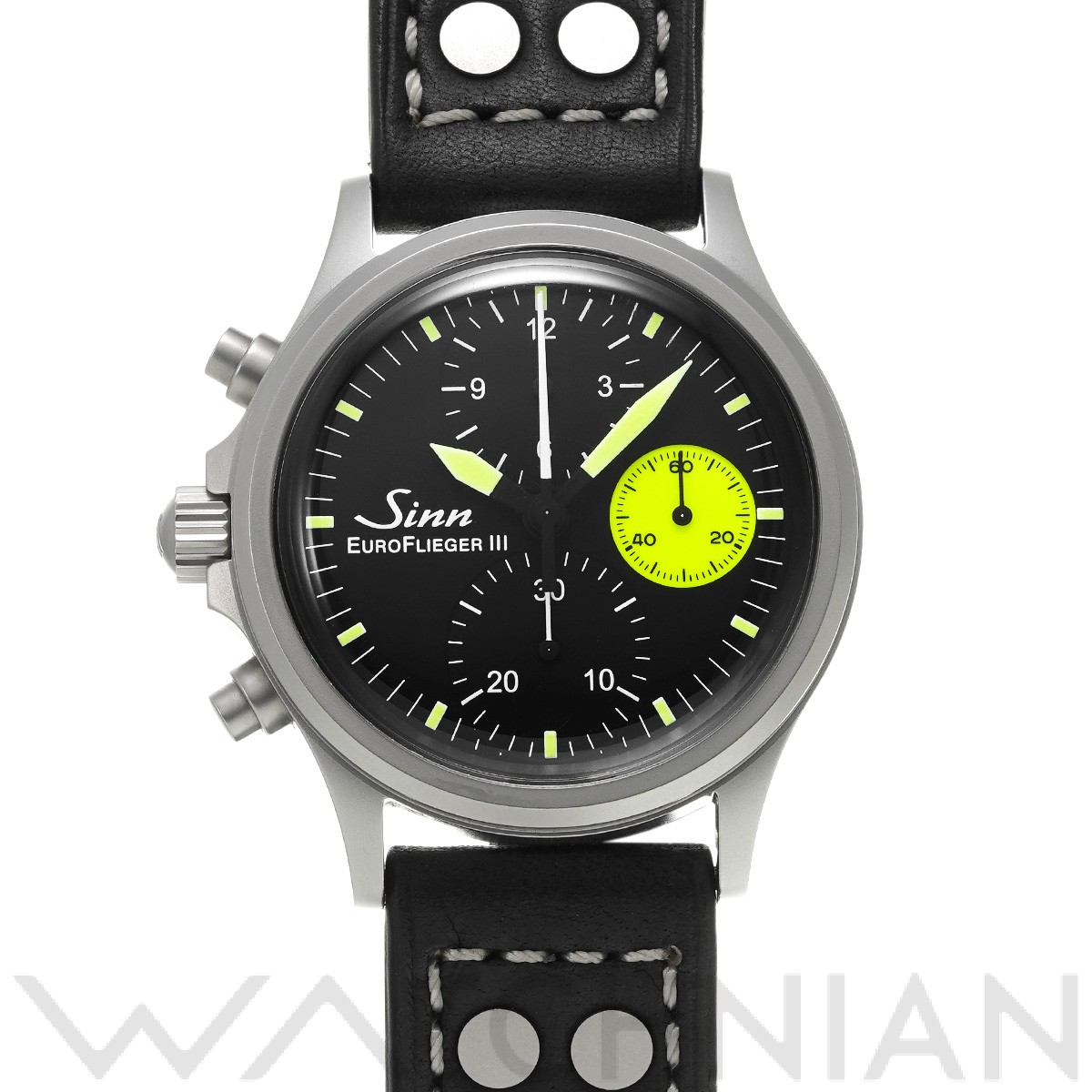 ジン Sinn 356.EURO FLIEGER.III ブラック メンズ 腕時計