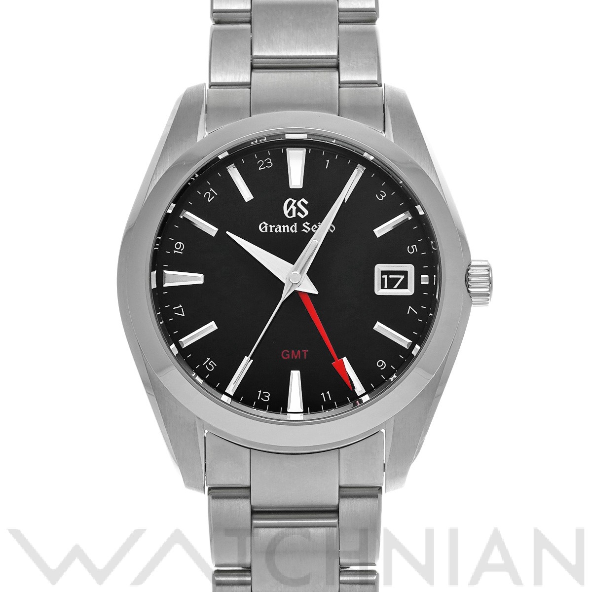 グランドセイコー / Grand Seiko ヘリテージコレクション クォーツ GMT SBGN013 ブラック メンズ 時計  【中古】【wristwatch】