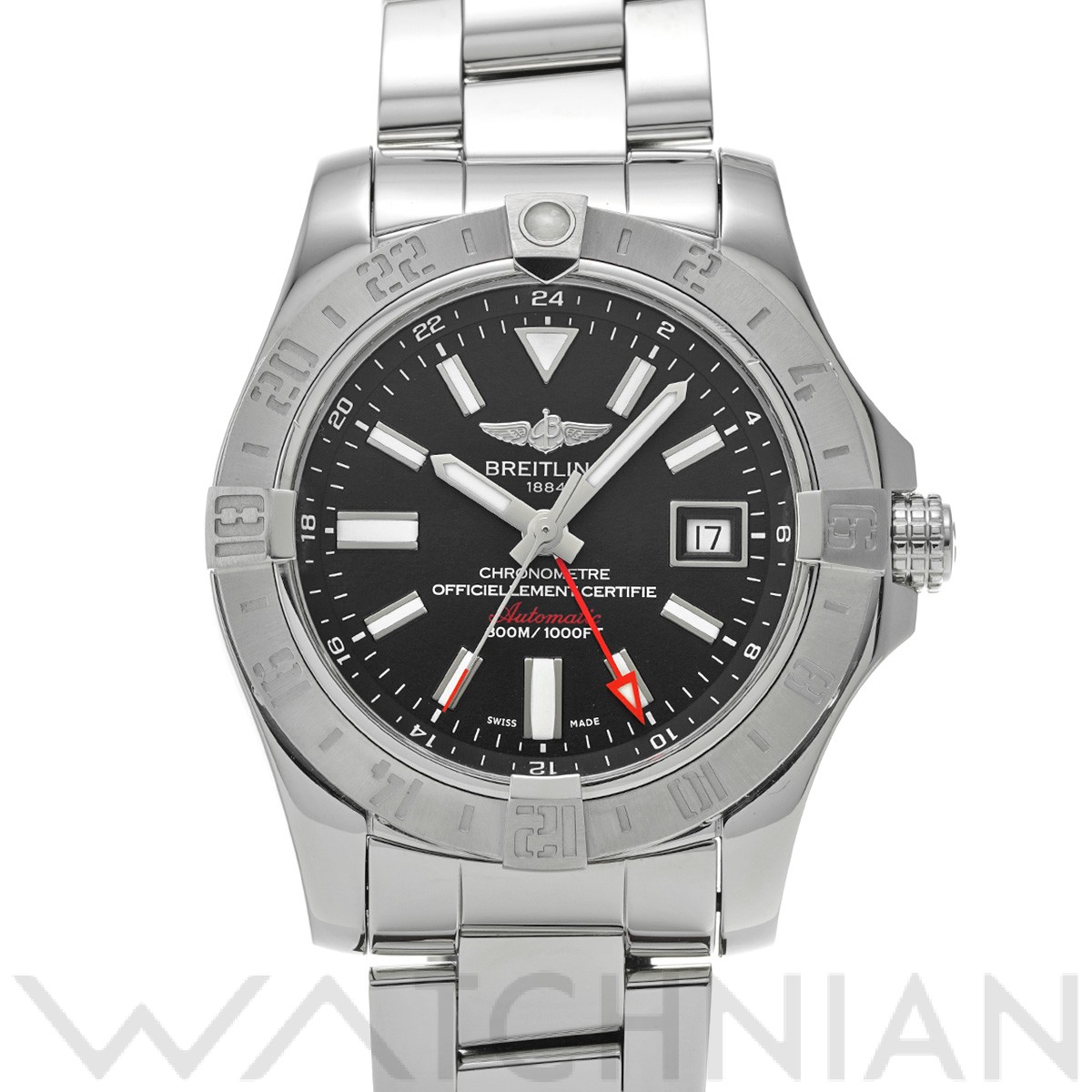 ブライトリング アベンジャーII GMT A3239011/BC35 ブラック メンズ 時計 【中古】【wristwatch】
