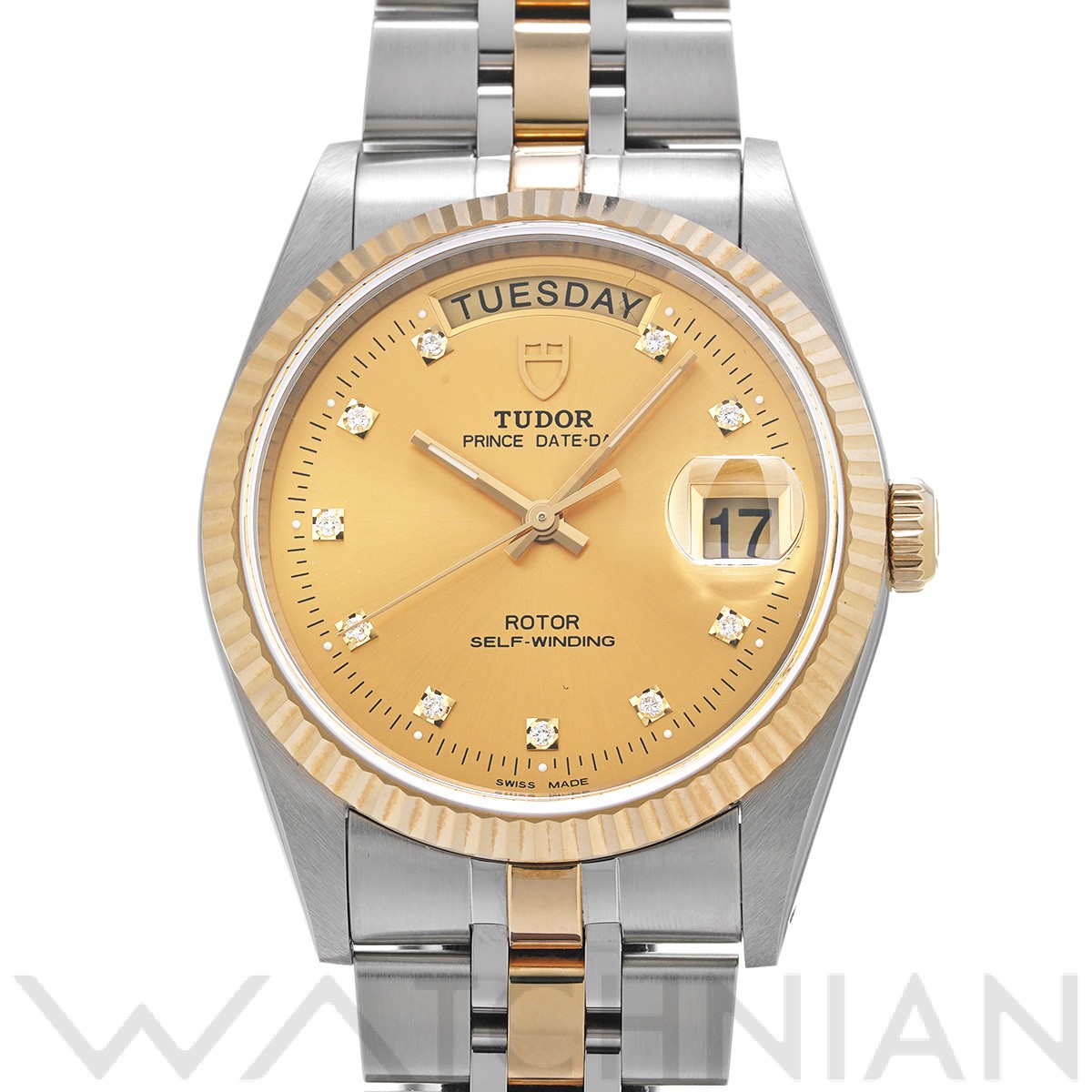 チューダー / チュードル TUDOR 76213G シャンパン /ダイヤモンド メンズ 腕時計