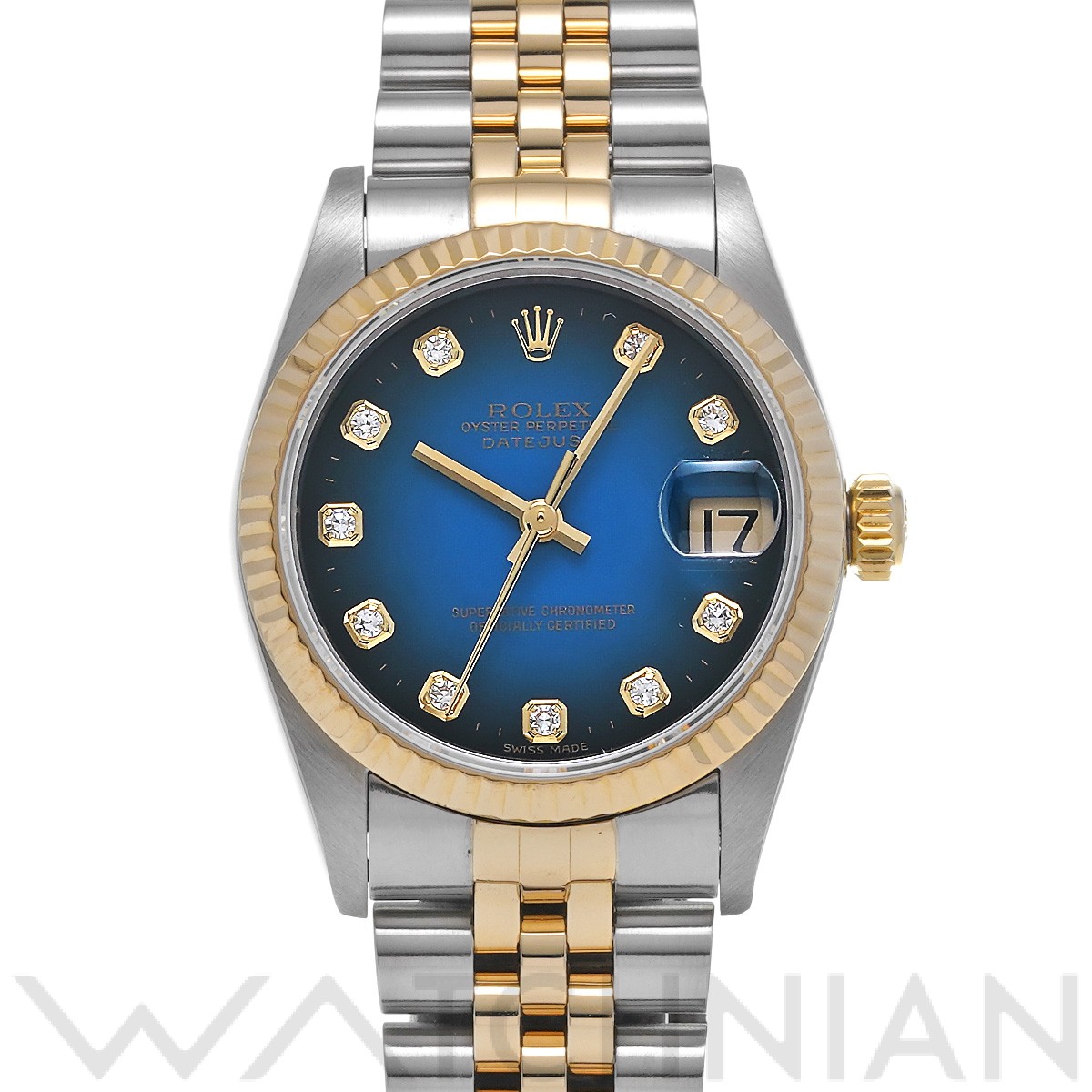 ロレックス ROLEX 78273 A番(1999年頃製造) ブルー・グラデーション /ダイヤモンド ユニセックス 腕時計