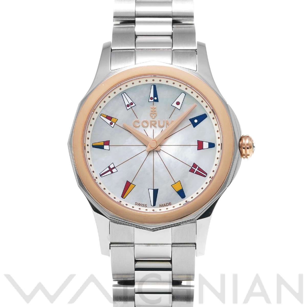 コルム CORUM 020.100.24/V200 PN12 ホワイトシェル レディース 腕時計