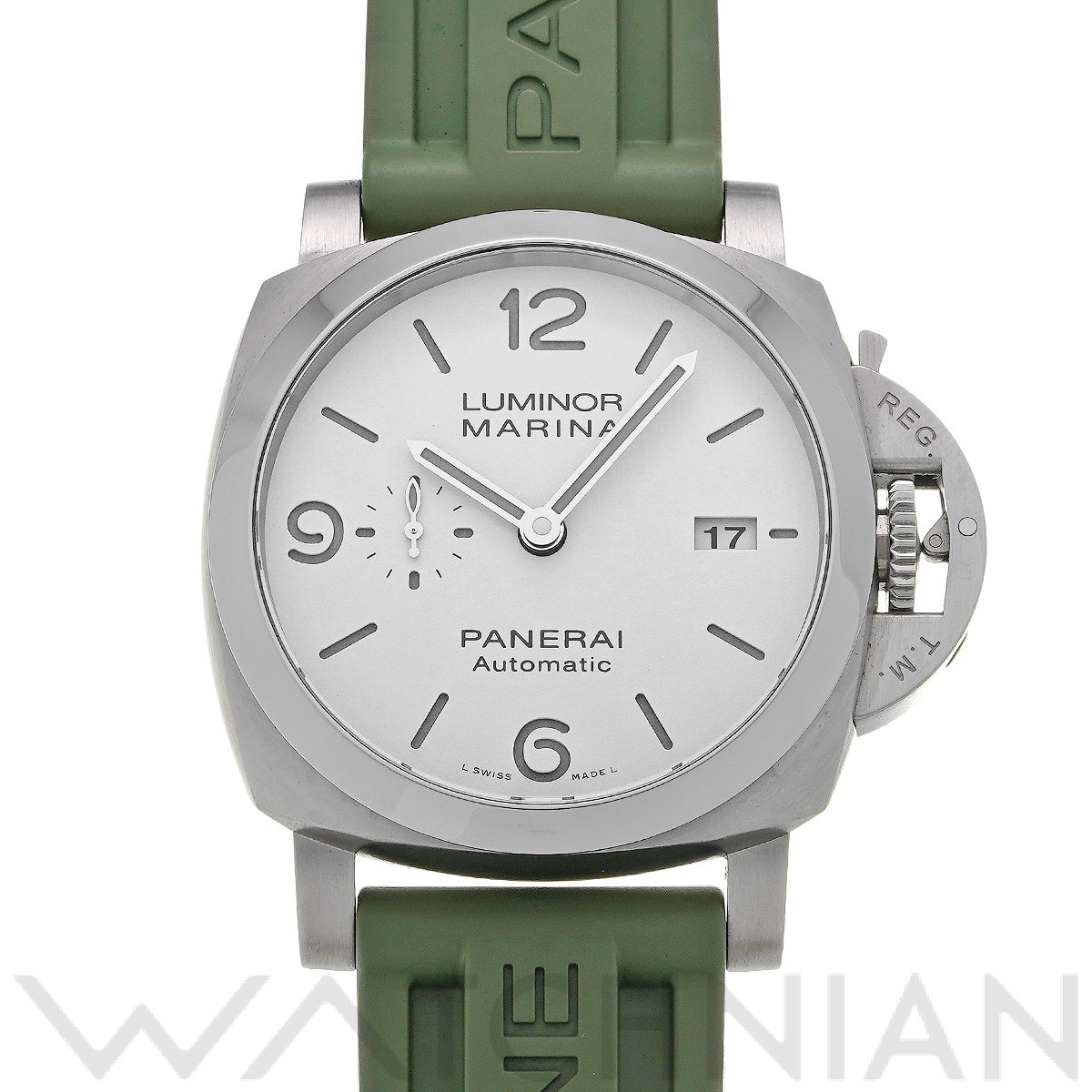 パネライ ルミノールマリーナ 44mm PAM01314 ホワイト メンズ 時計 【中古】【wristwatch】