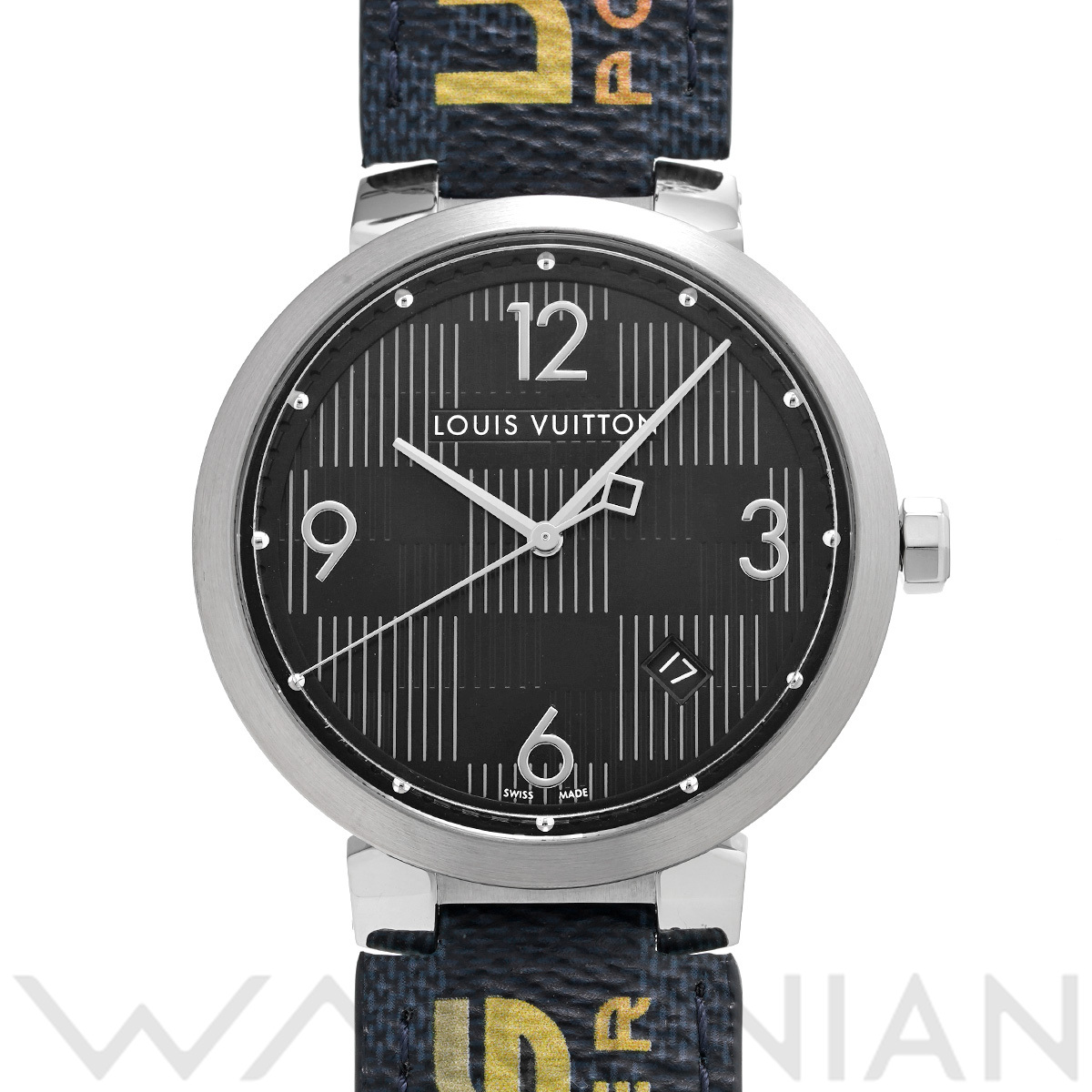 ルイ ヴィトン タンブール スリム Q1D07Z ブラック メンズ 時計 【中古】【wristwatch】: ブランド時計 ｜WATCHNIAN(ウォッチニアン)公式通販/旧一風騎士