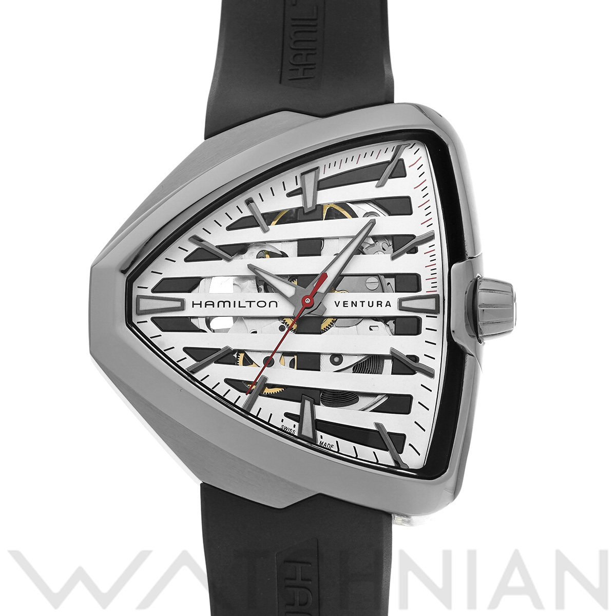 ハミルトン ベンチュラ エルヴィス80 オート H24555381 ホワイト/スケルトン メンズ 時計 【中古】【wristwatch】