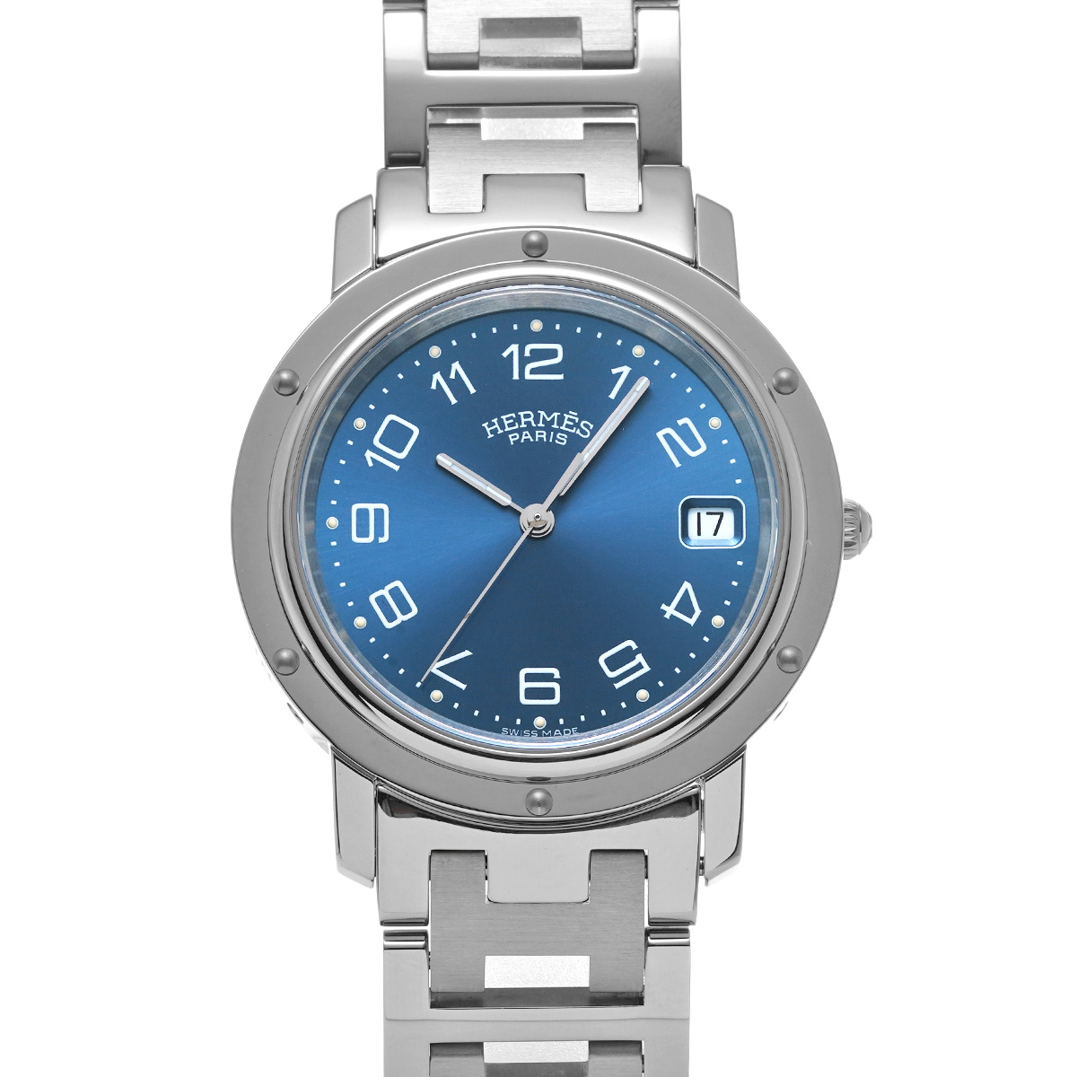 エルメス クリッパー CL6.710 ブラック メンズ 時計 【中古】【wristwatch】