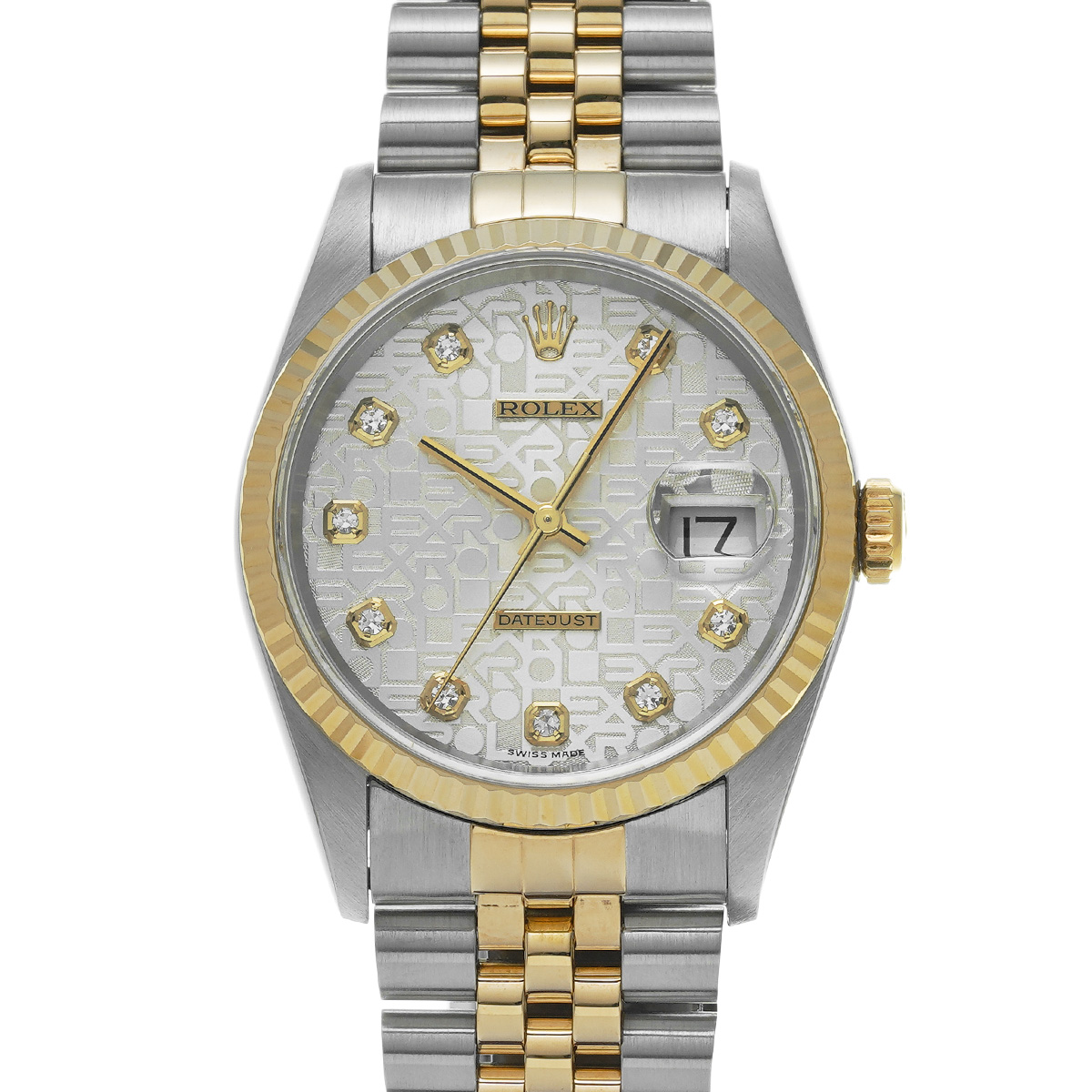 ロレックス★３コマ★16233G★ROLEX ロレックス デイトジャスト 16233G シルバーコンピュータ