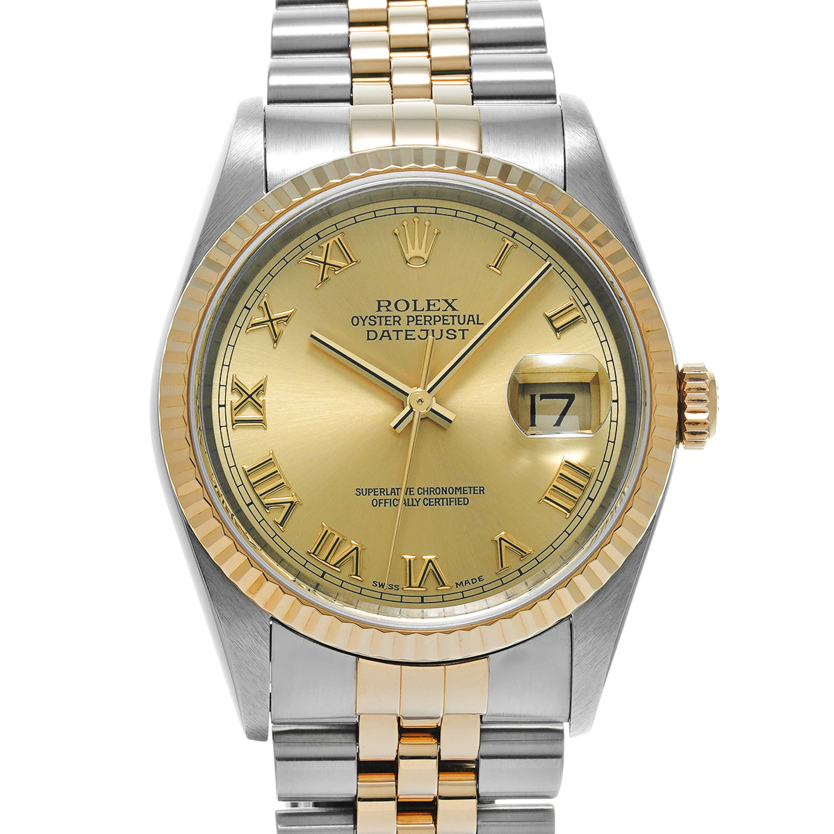 ロレックス デイトジャスト 16233 シャンパン メンズ 時計 【中古】【wristwatch】