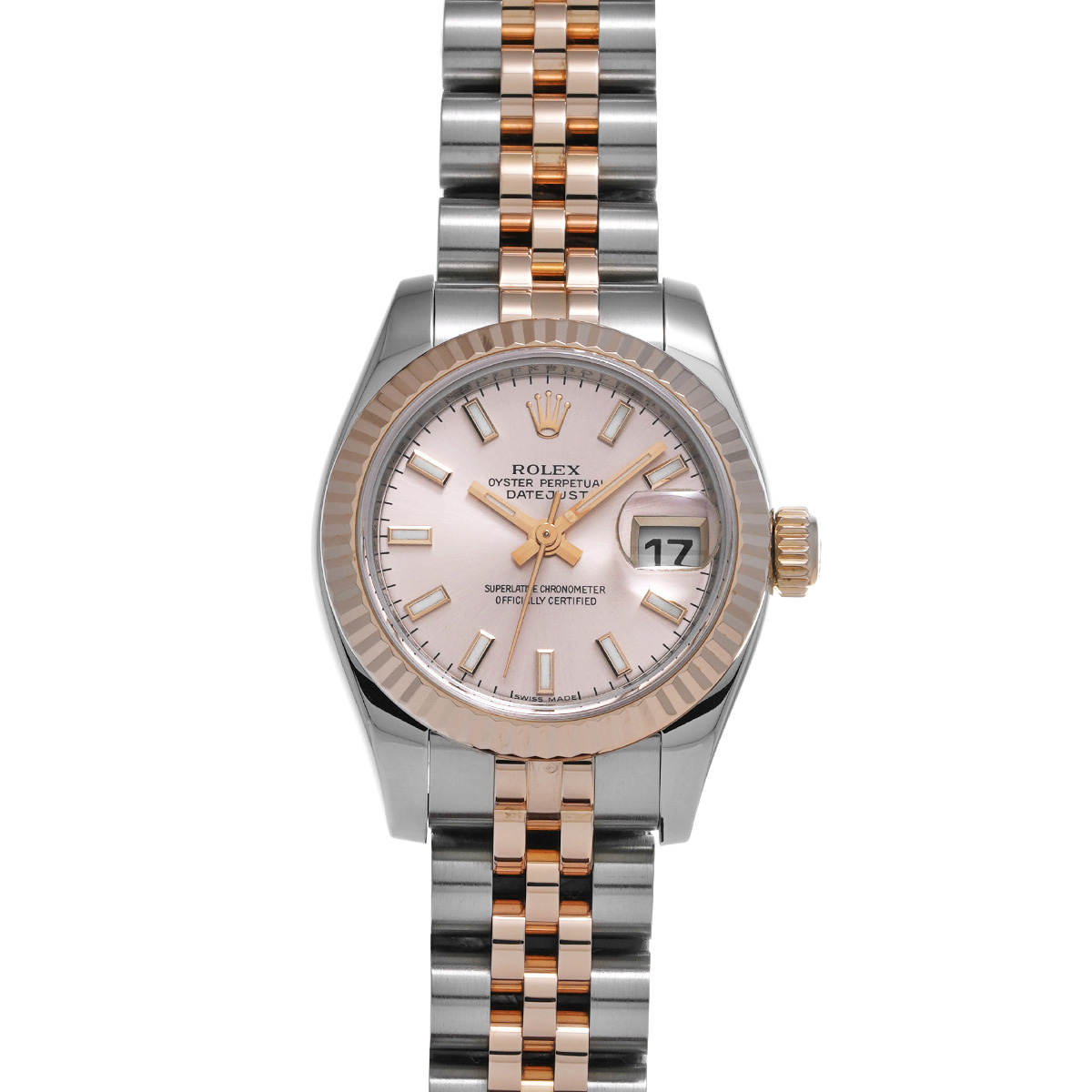 ロレックス デイトジャスト 179171 ピンク レディース 時計 【中古】【wristwatch】