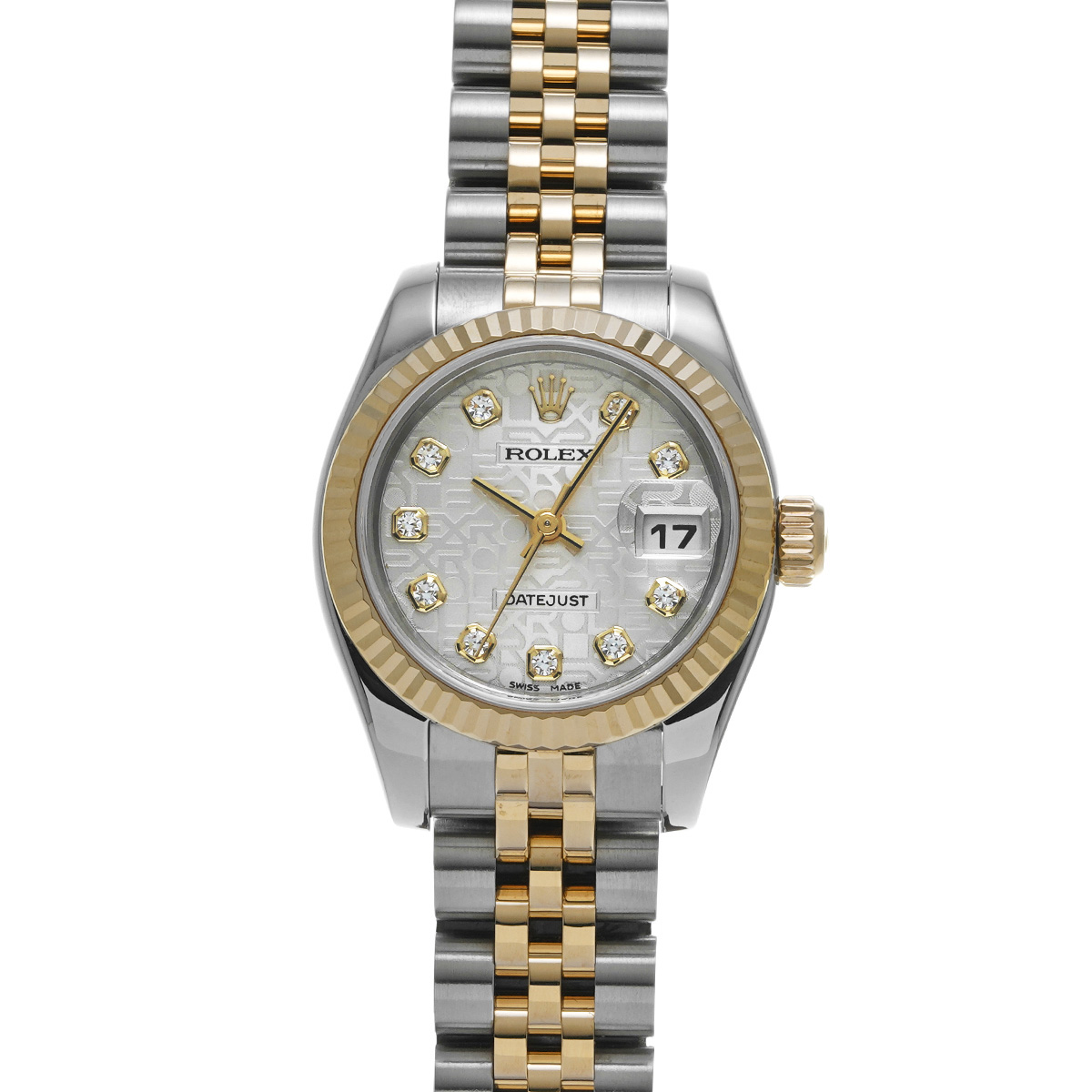 ロレックス デイトジャスト 179173G シルバーコンピュータ/ダイヤモンド レディース 時計 【中古】【wristwatch】