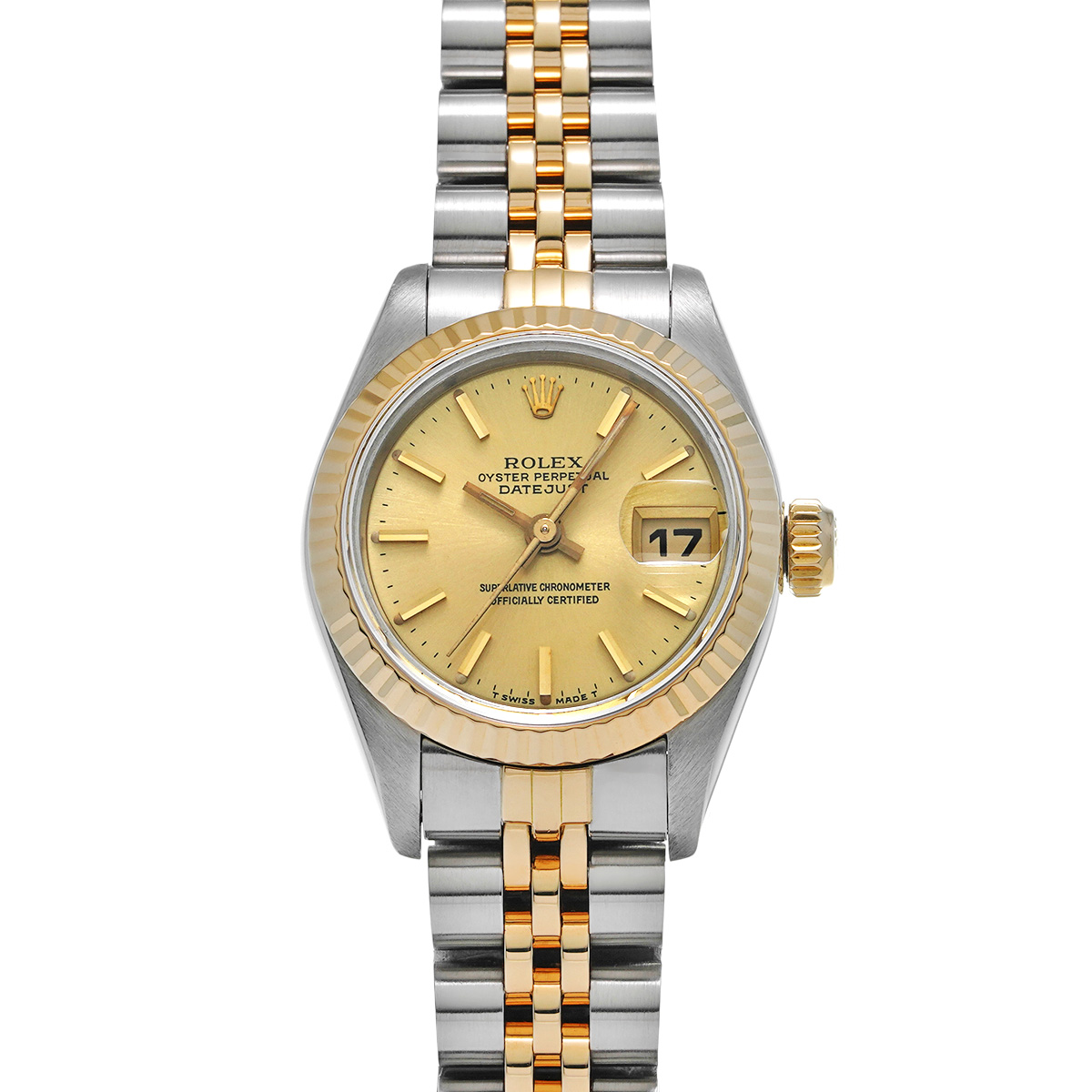 ロレックス デイトジャスト 69173 シャンパン レディース 時計 【中古】【wristwatch】