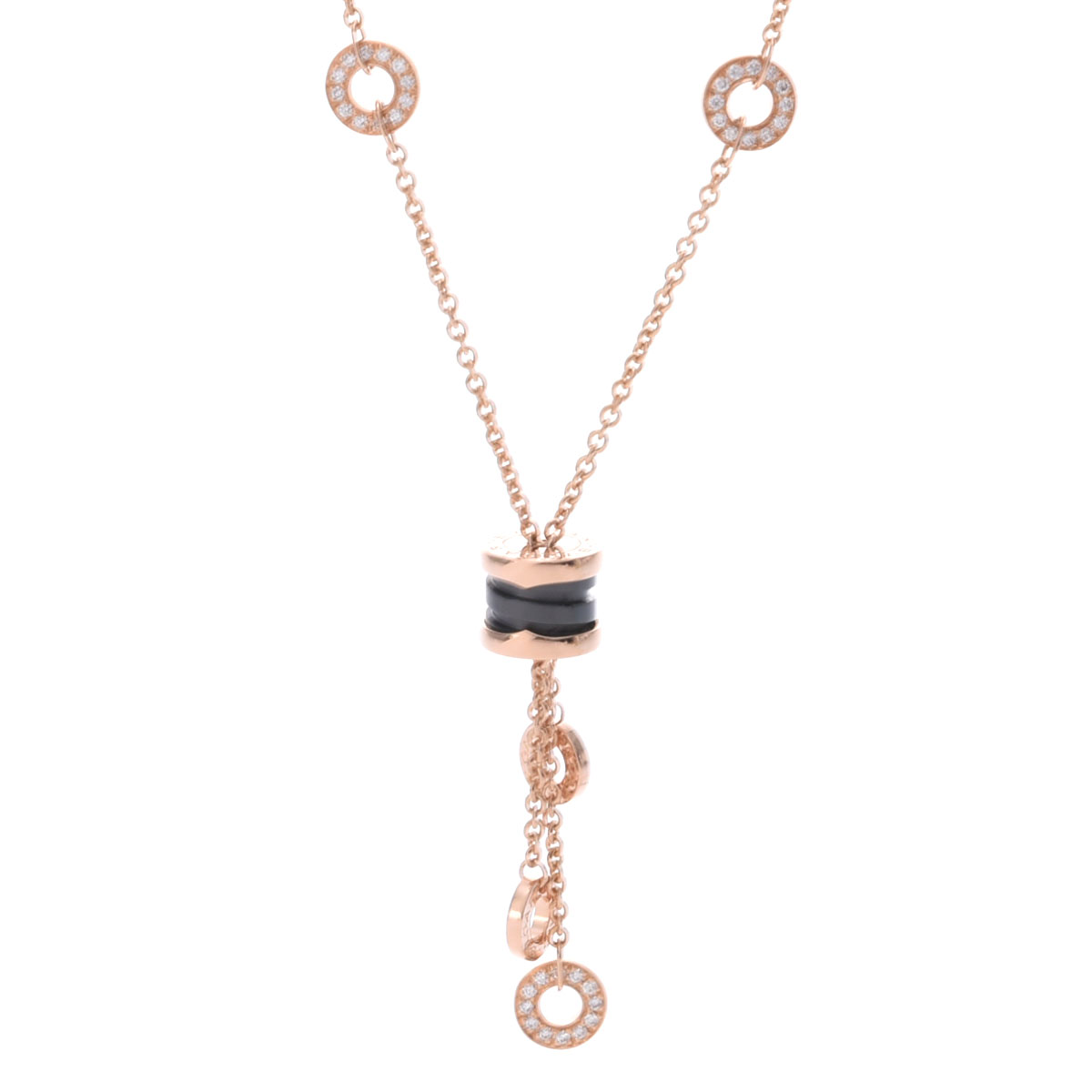 BVLGARI ピンクゴールドトーン ネックレス BVLGARI ピンクゴールドトーン ネックレス BVLGARI風 ビー
