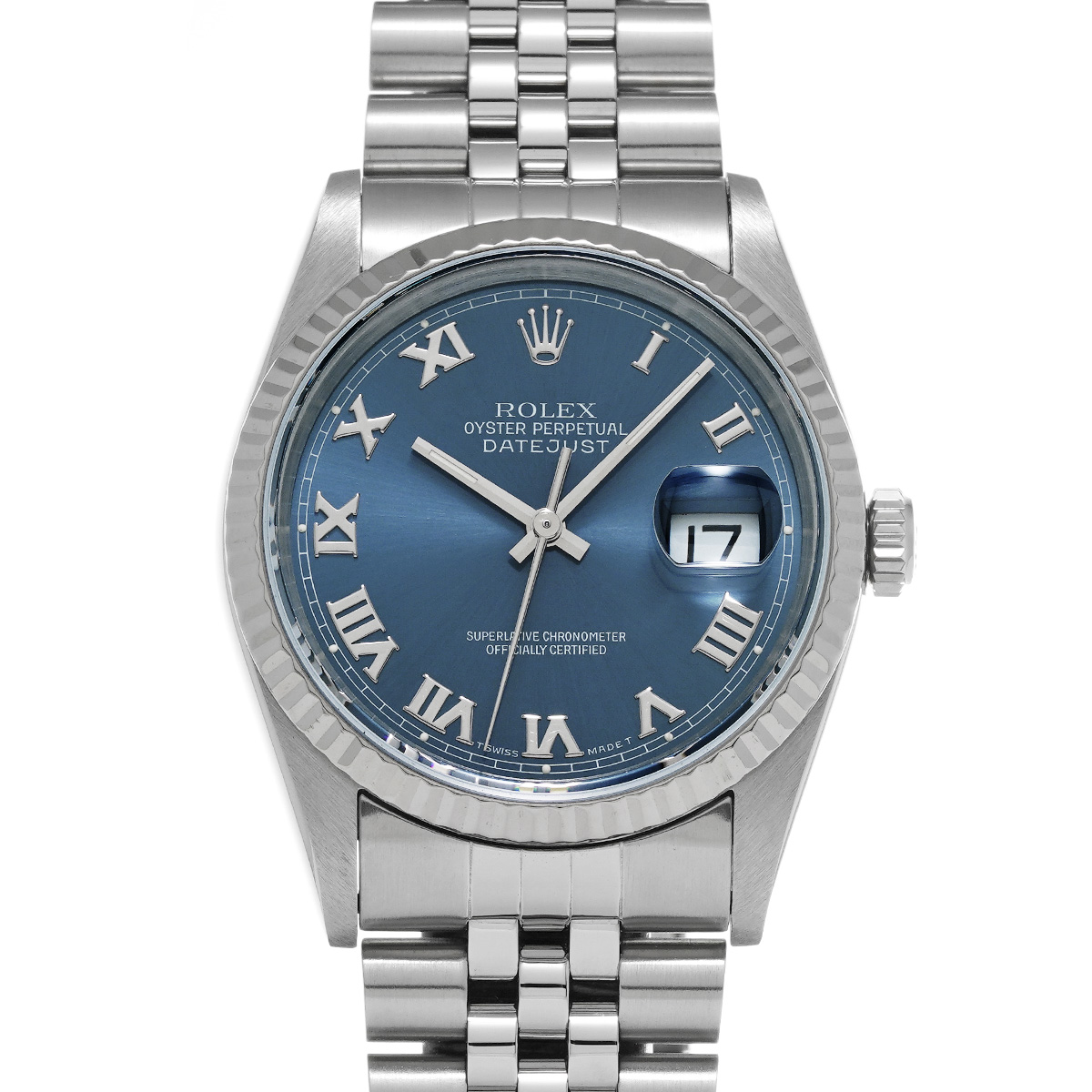 ロレックス デイトジャスト 16234 ブルー メンズ 時計 【中古】【wristwatch】