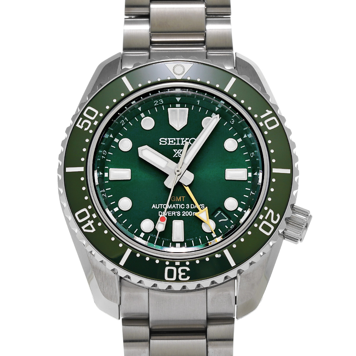 セイコー プロスペックス ダイバースキューバ 1968 メカニカルダイバーズ 現代デザイン GMT SBEJ009 グリーン メンズ 時計 【中古】【wristwatch】