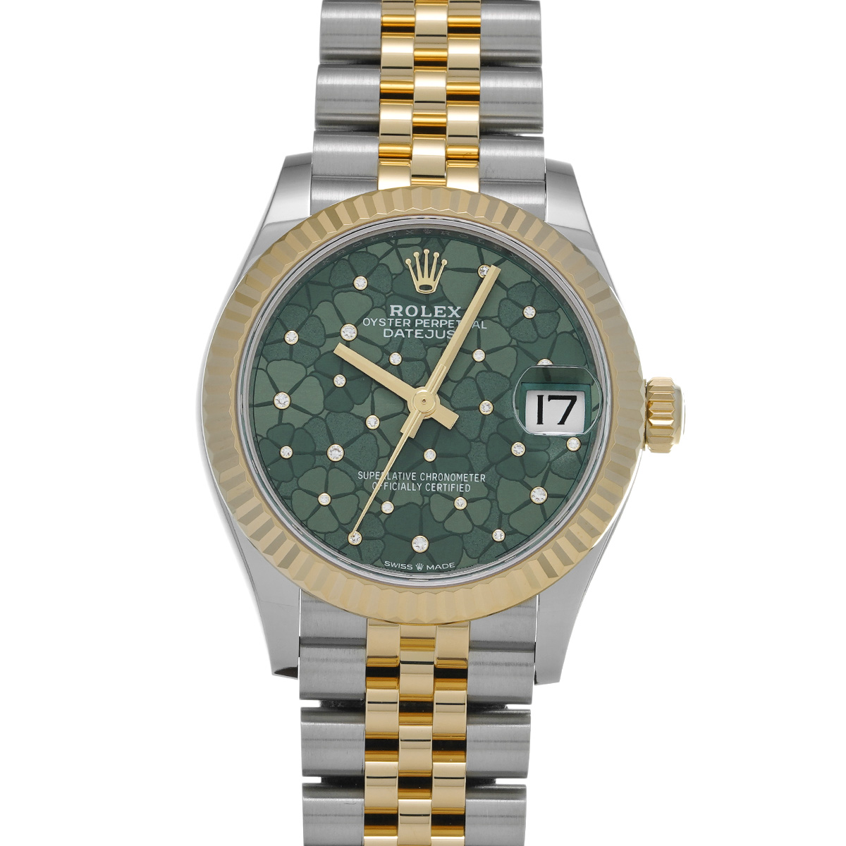 ロレックス デイトジャスト 31 278273 オリーブグリーン/ダイヤモンド ユニセックス 時計 【中古】【wristwatch】