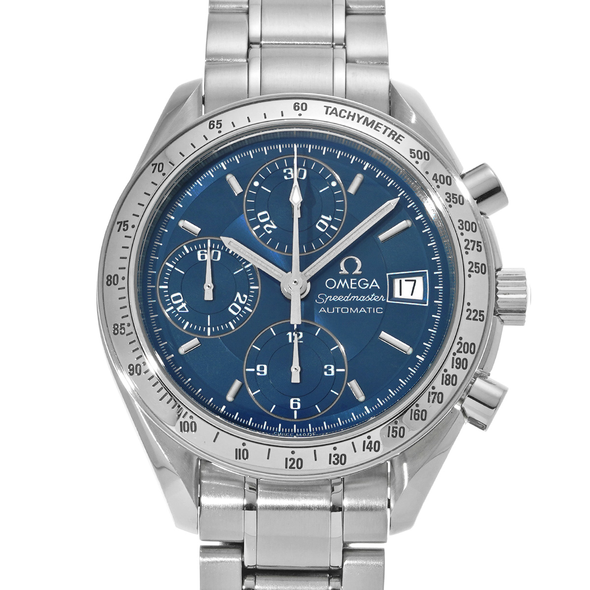 オメガ スピードマスター デイト 3513.80 ブルー メンズ 時計 【中古】【wristwatch】
