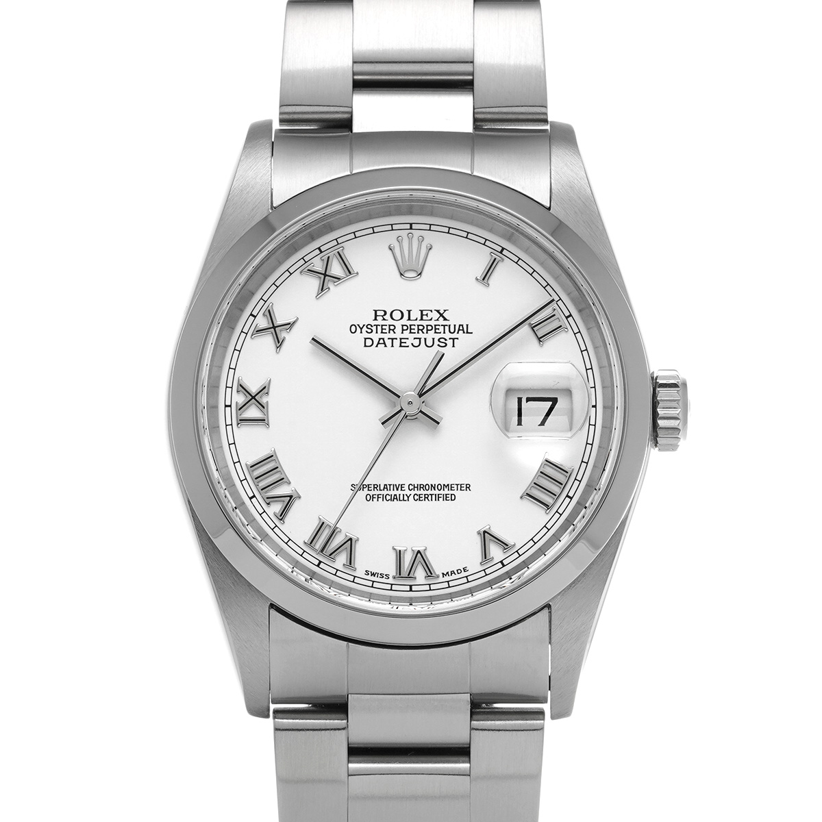 ロレックス デイトジャスト 16200 ホワイト メンズ 時計 【中古】【wristwatch】