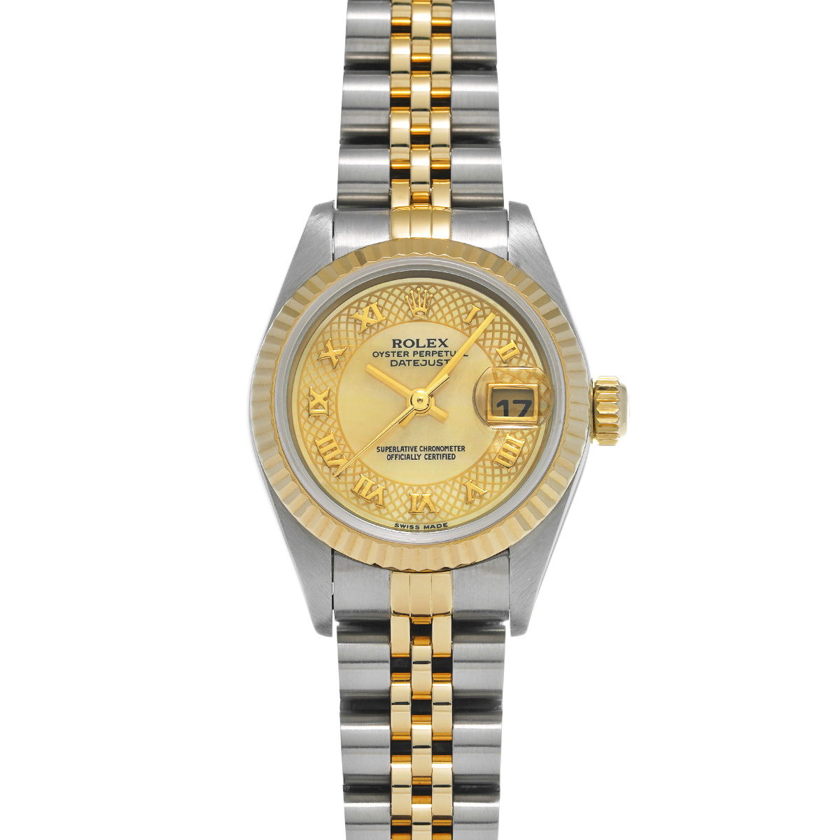 ロレックス デイトジャスト 79173NRD イエローシェル レディース 時計 【中古】【wristwatch】