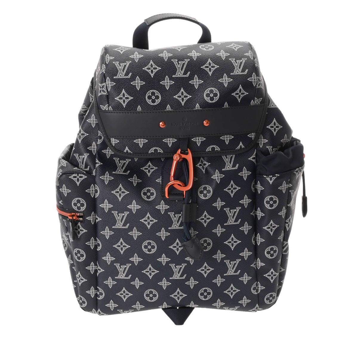 ルイ ヴィトン モノグラムインク ディスカバリー バックパック アップサイドダウン ネイビー M43693 モノグラムキャンバス/レザー メンズ バッグ 【中古】【bag】