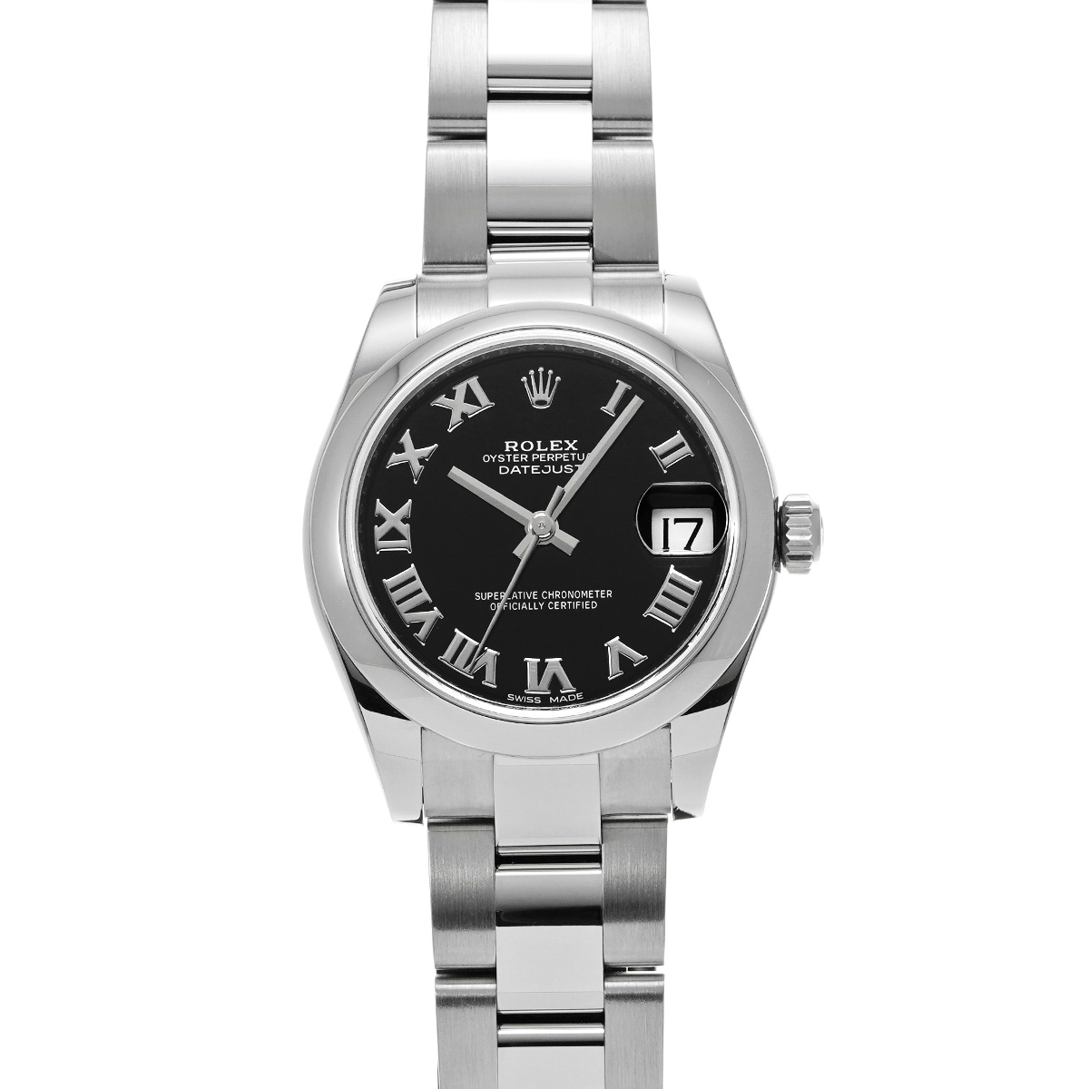 ロレックス デイトジャスト 178240 ブラック ユニセックス 時計 【中古】【wristwatch】