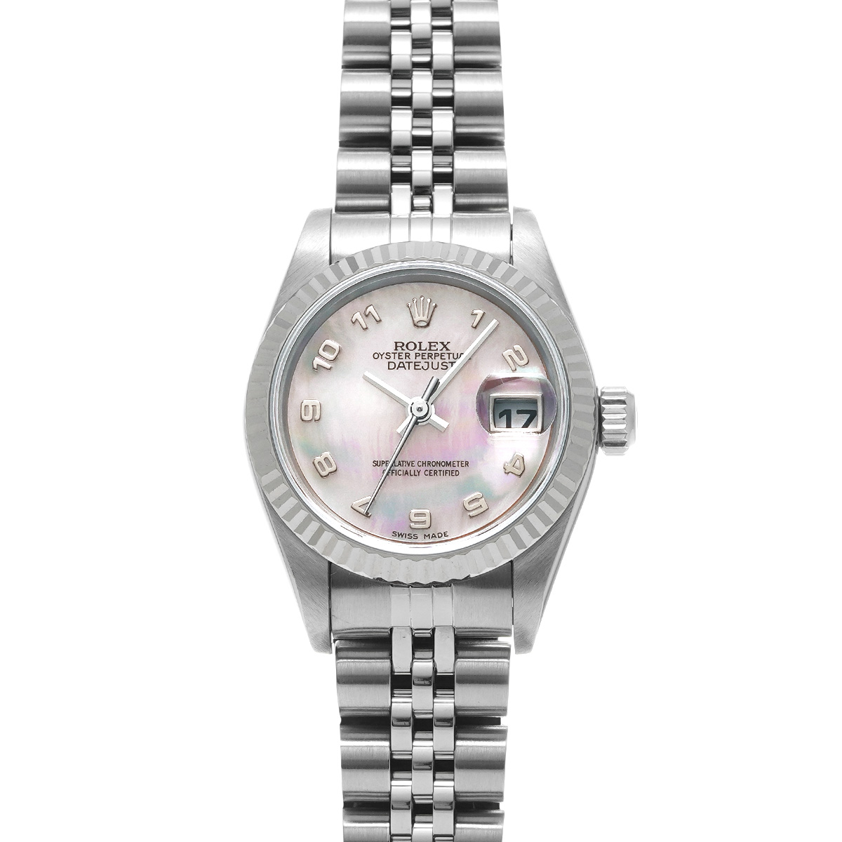 ロレックス デイトジャスト 79174NA ホワイトシェル レディース 時計 【中古】【wristwatch】