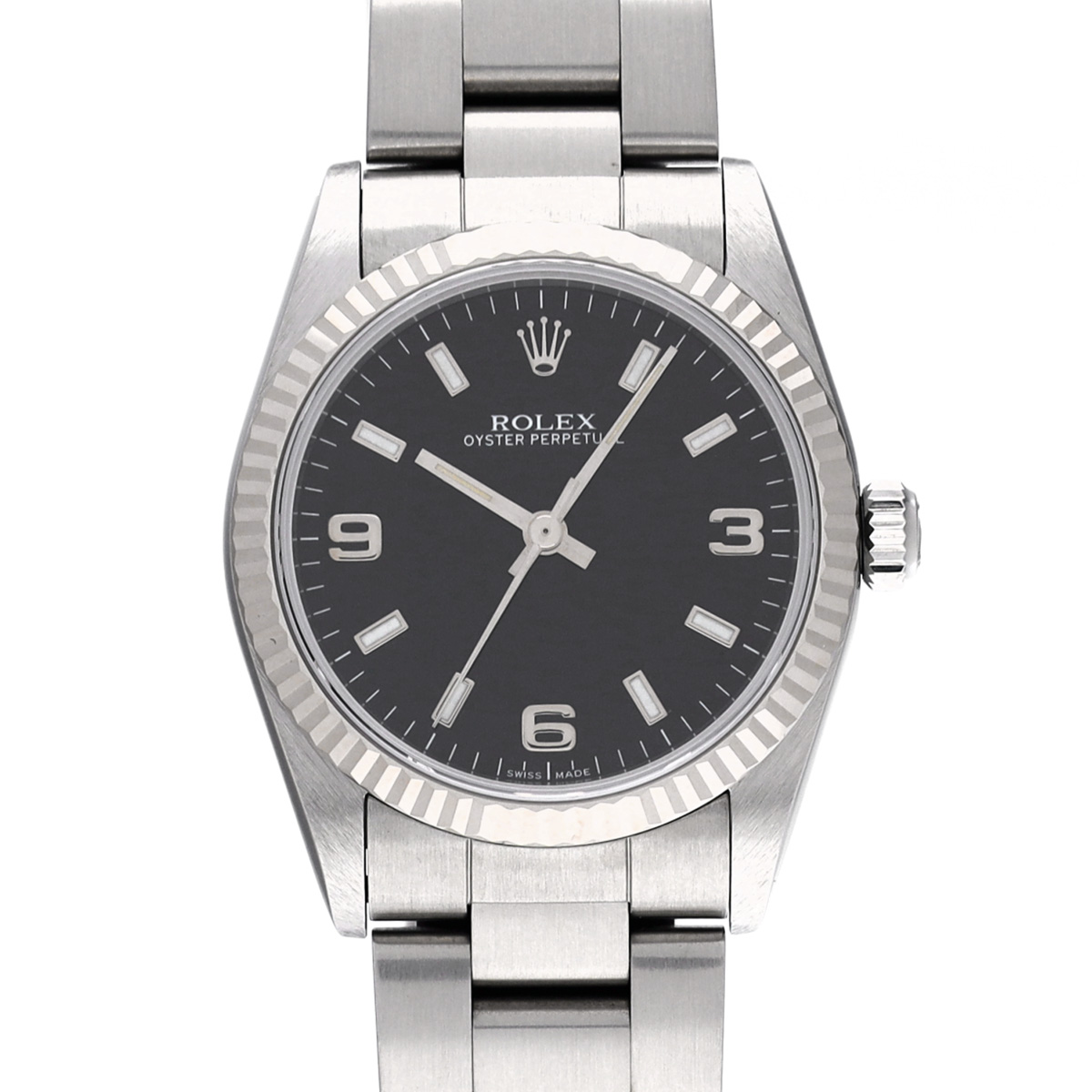 ロレックス オイスターパーペチュアル 67514 ブラック ユニセックス 時計 【中古】【wristwatch】