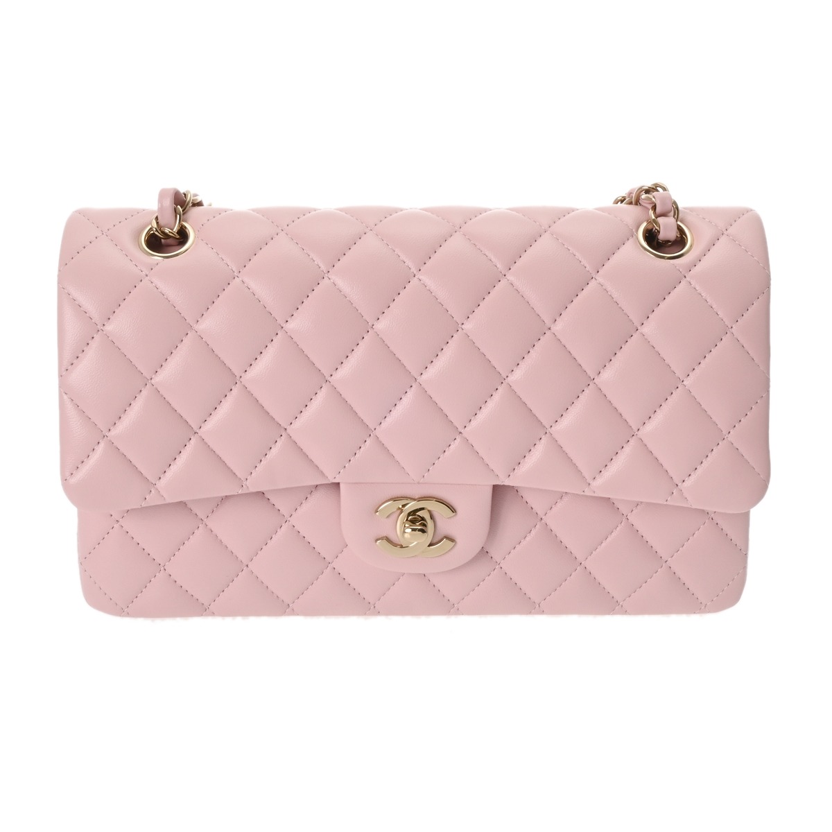 CHANEL シャネル　マトラッセ　ピンク　ラムスキン　ハンドバッグ　CC　11 シャネル マトラッセ 11.12 クラシック ハンドバッグ 25cm