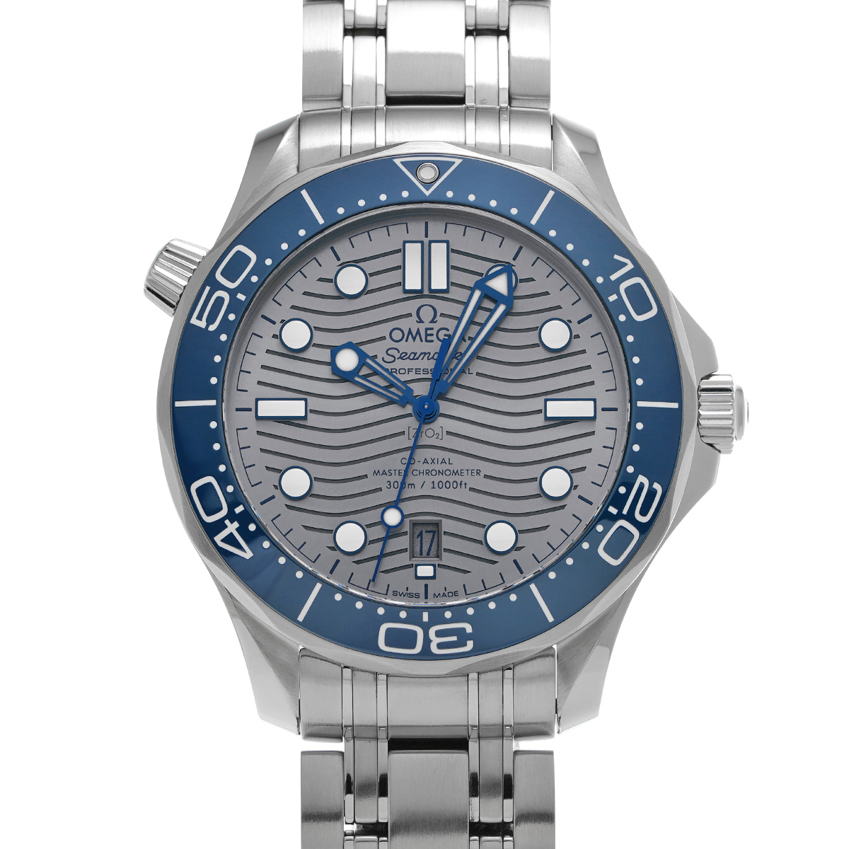 オメガ シーマスター ダイバー300 コーアクシャル マスタークロノメーター 210.30.42.20.06.001 グレー メンズ 時計 【中古】【wristwatch】