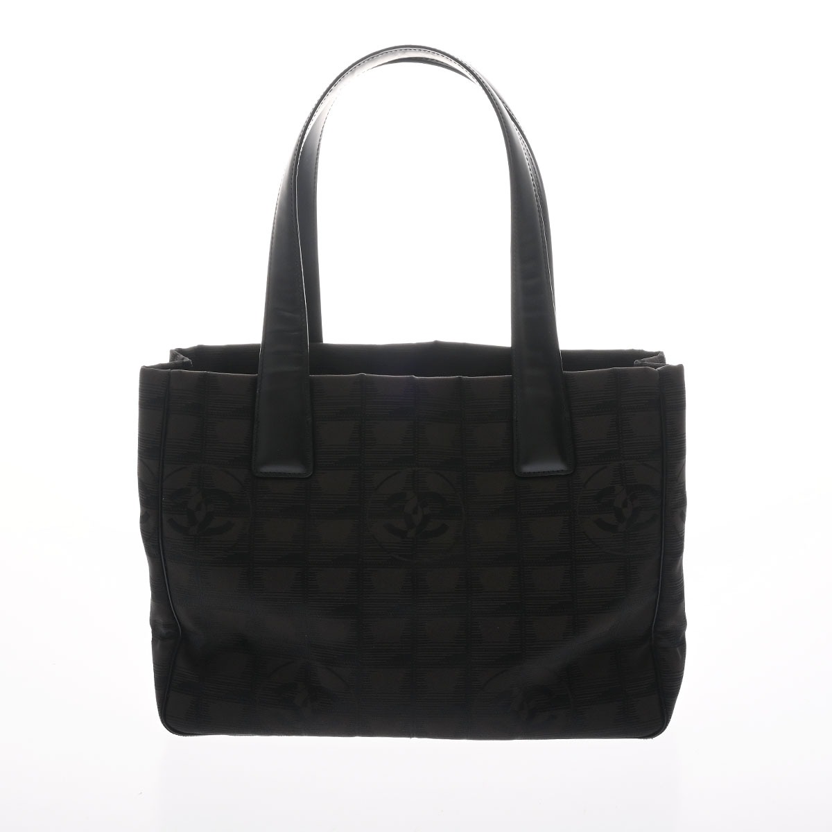 シャネル ニュートラベル トート PM ダークブラウン A20457 ナイロン