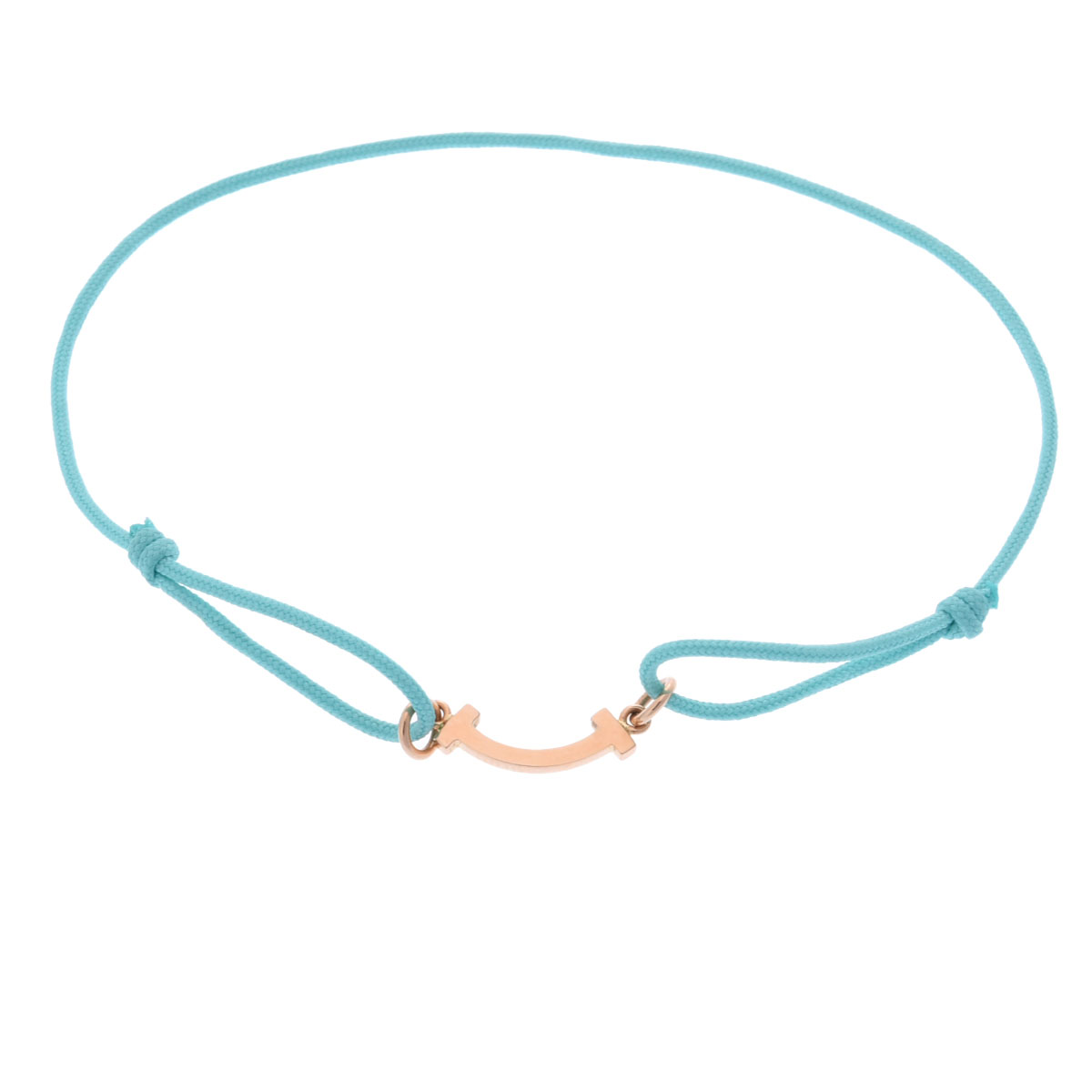 ティファニー Tスマイル ミニ ブレスレット ゴールド K18ピンク