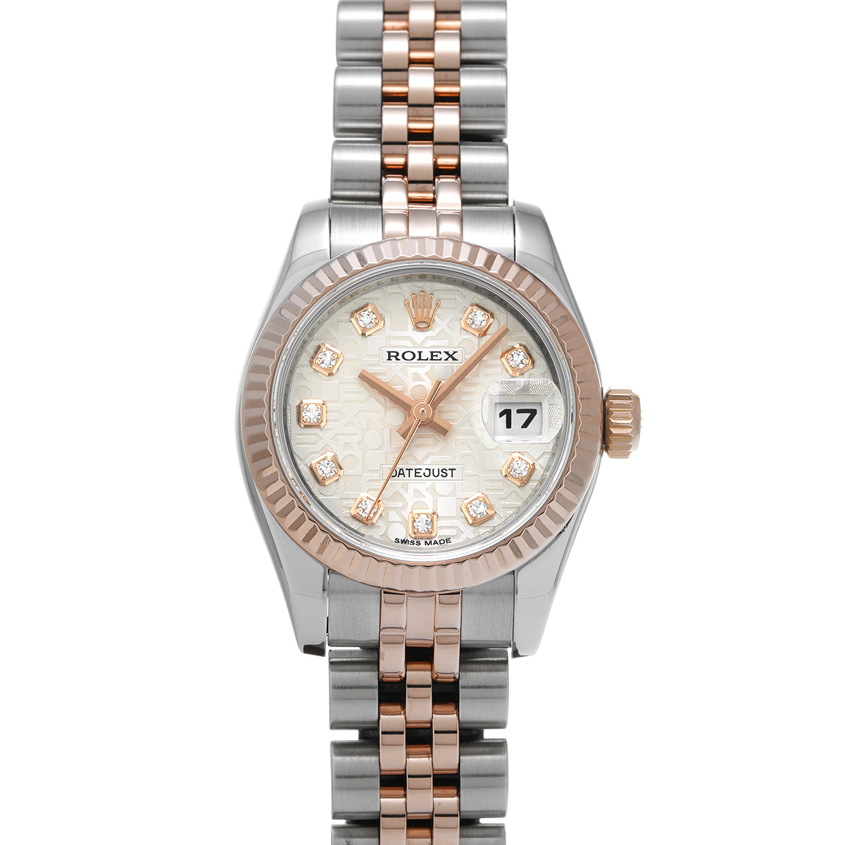 ロレックス デイトジャスト 179171G シルバーコンピュータ/ダイヤモンド レディース 時計 【中古】【wristwatch】