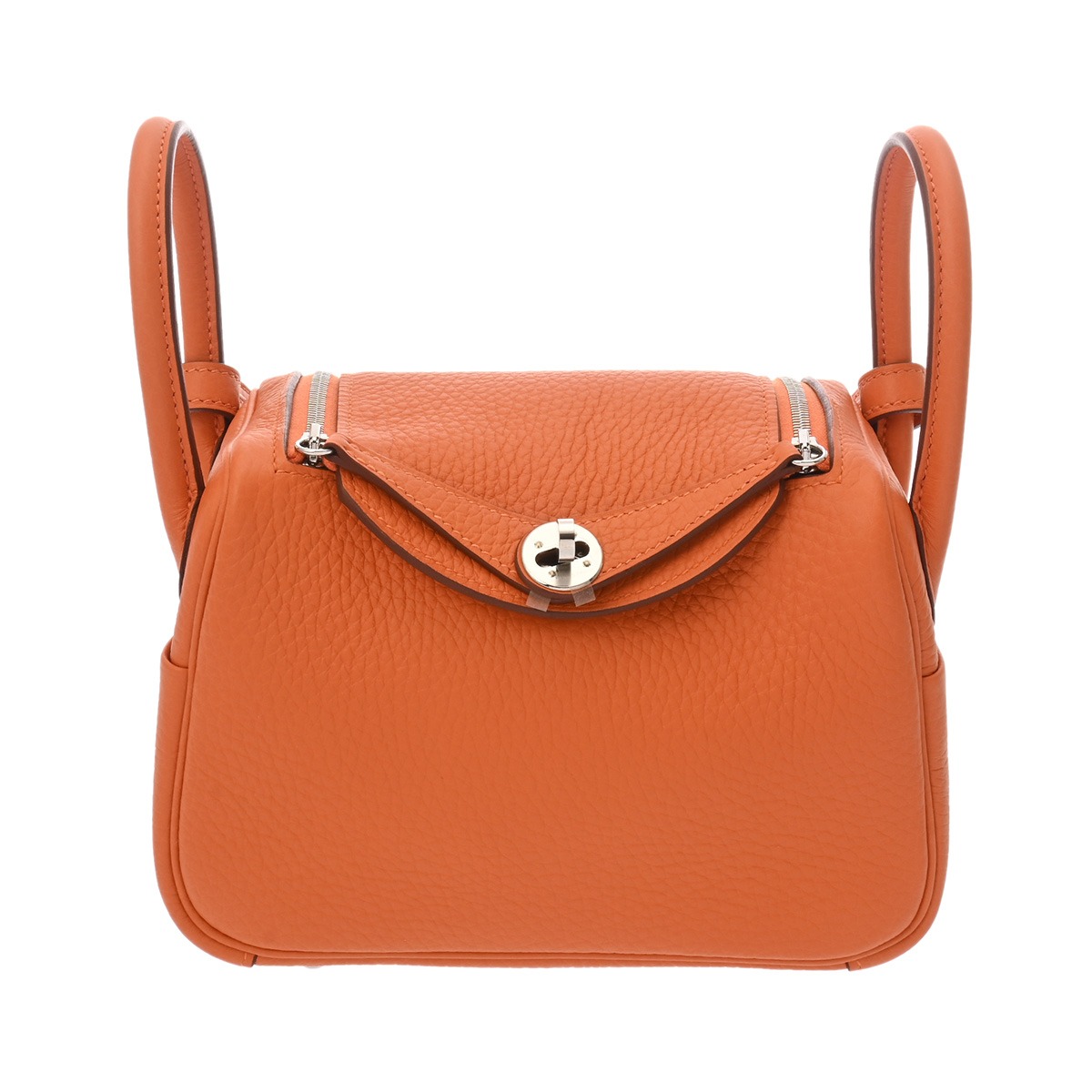 エルメス リンディ ミニ オレンジ トリヨンクレマンス レディース バッグ 【未使用】【bag】
