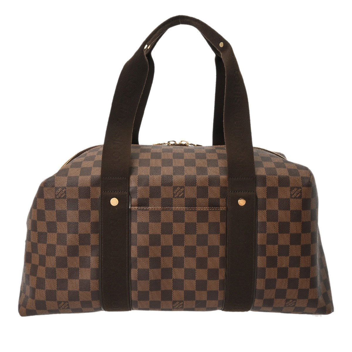 Louis Vuitton ボストンバッグ ブラウン　ダミー見たいです。 LOUIS VUITTON 「LOUIS VUITTON」 ダミエ スピーディ ボストン