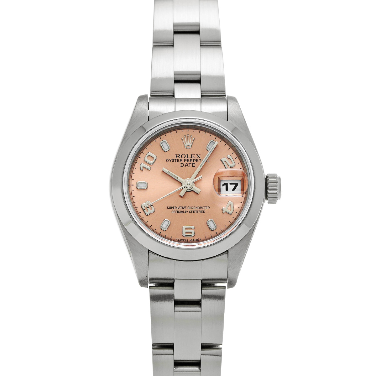 ロレックス オイスターパーペチュアル デイト  69160 ピンク レディース 時計 【中古】【wristwatch】