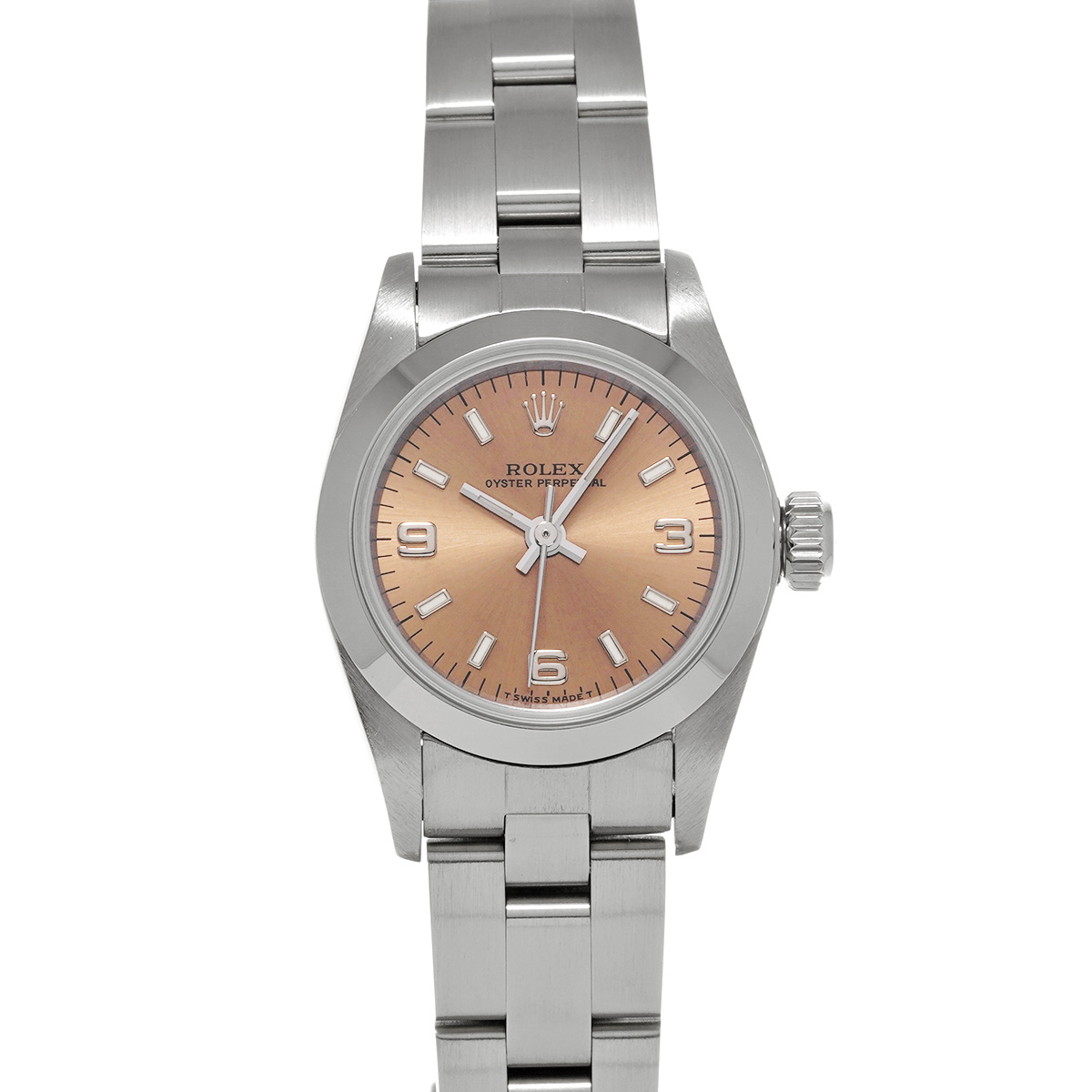 ロレックス オイスターパーペチュアル 67180 ピンク レディース 時計 【中古】【wristwatch】