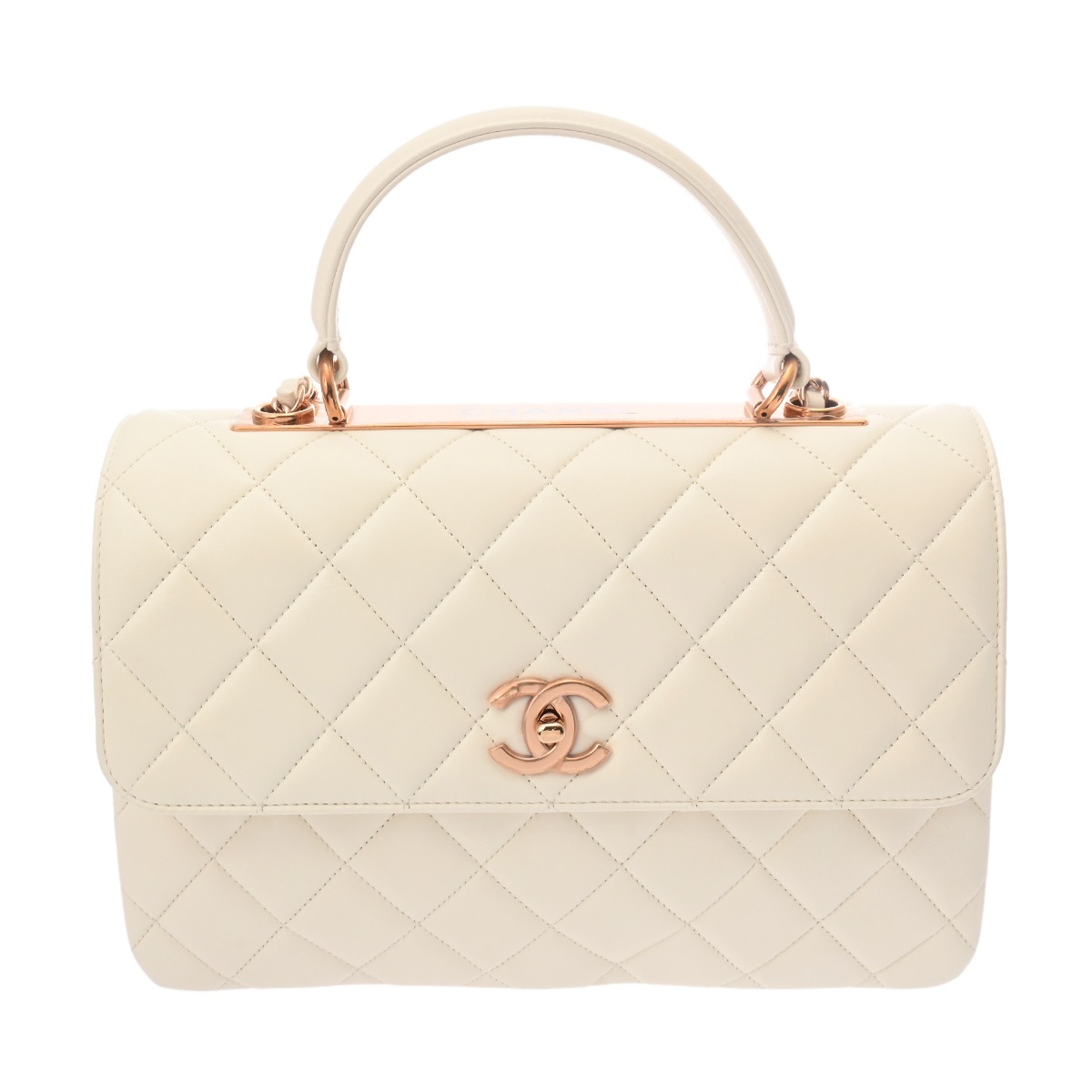 シャネル トレンディCC ラージトップハンドル フラップバッグ