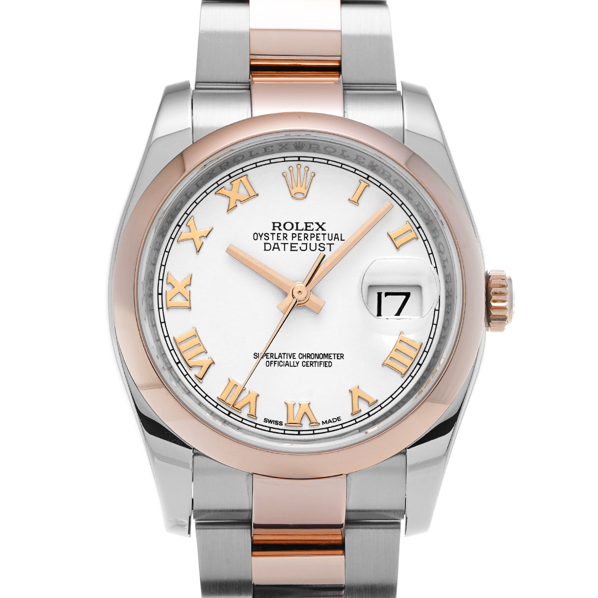 ロレックス デイトジャスト 116201 ホワイト メンズ 時計 【中古】【wristwatch】