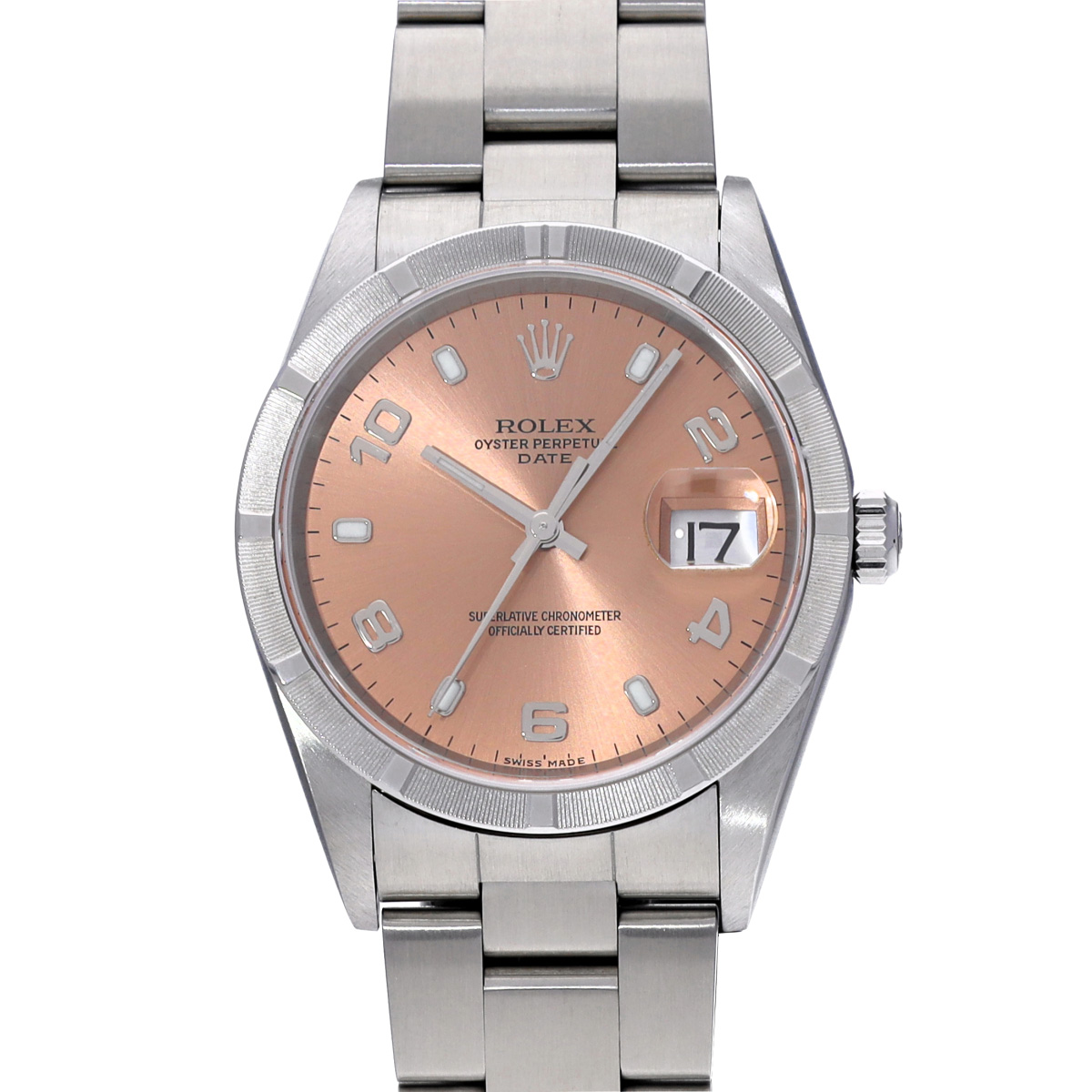 ロレックス オイスターパーペチュアル デイト 15210 ピンク メンズ 時計 【中古】【wristwatch】