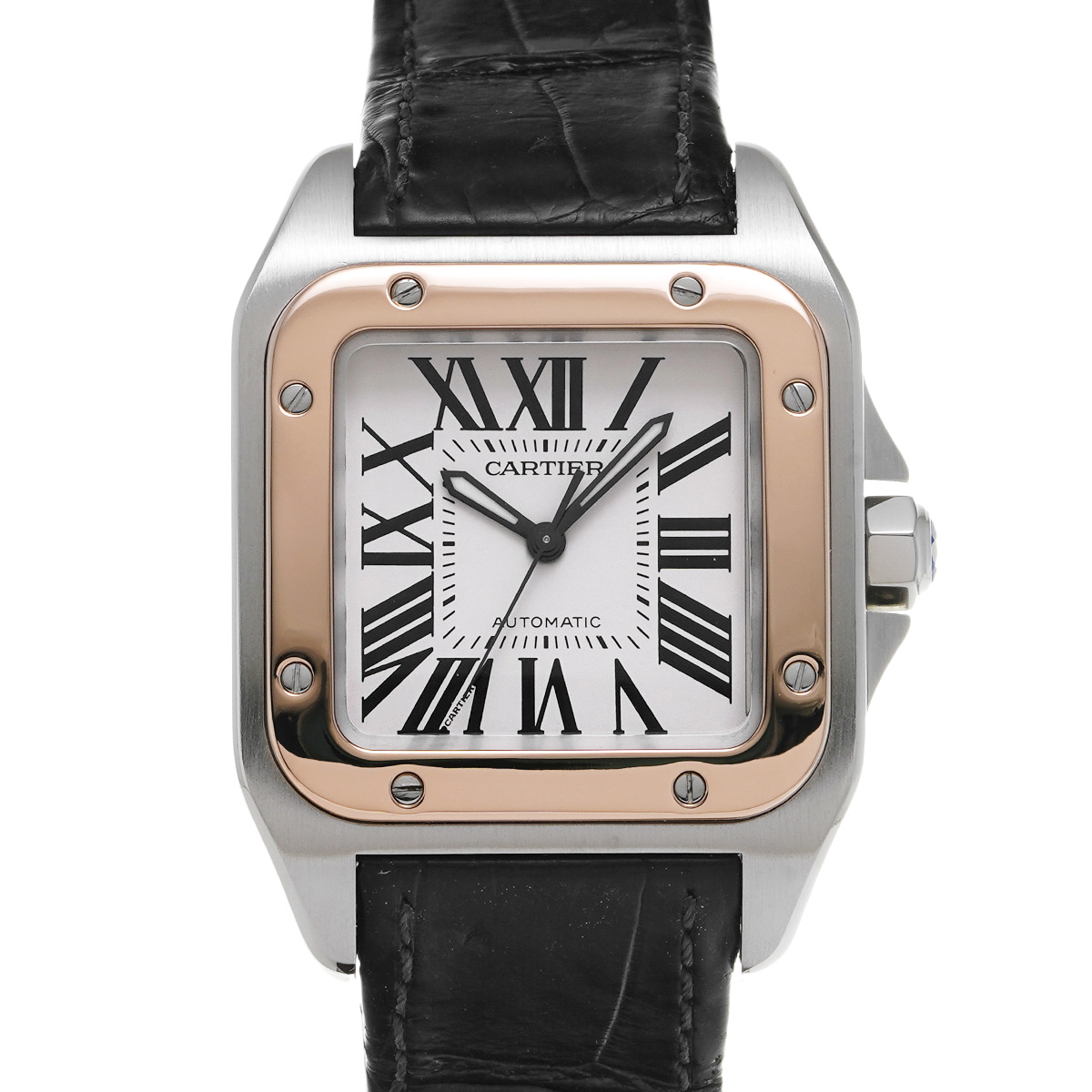 「TM55 」カルティエ CARTIER W20107X7 カルティエ サントス 100 MM W20107X7 シルバー ユニセックス 時計