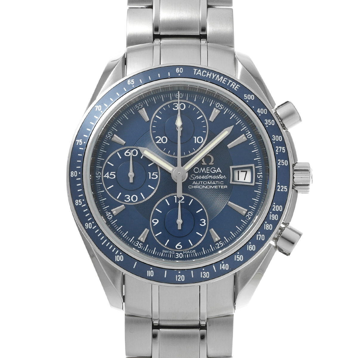 オメガ スピードマスター デイト 3212.80 ブルー メンズ 時計 【中古】【wristwatch】