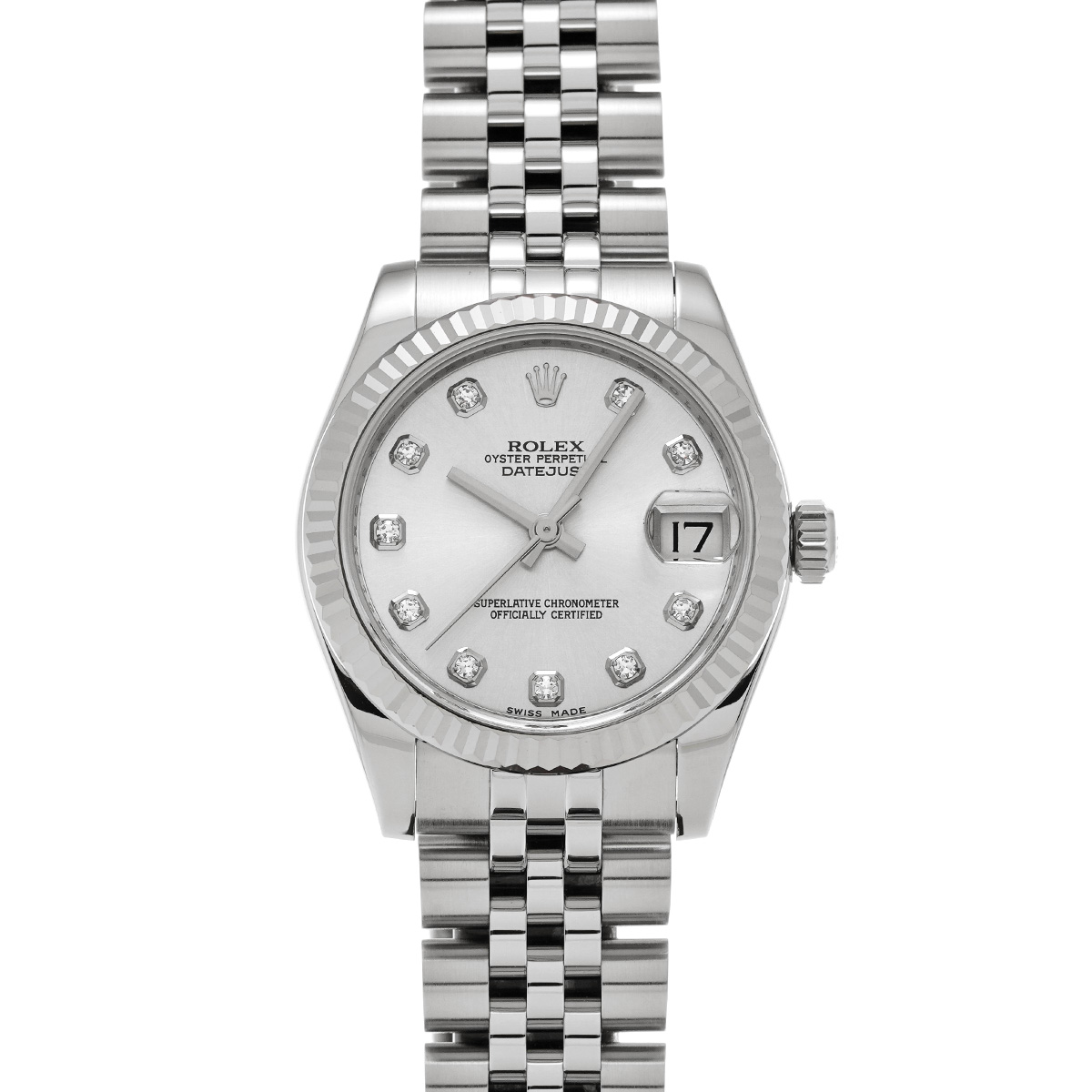 ロレックス デイトジャスト 178274G シルバー/ダイヤモンド ユニセックス 時計 【中古】【wristwatch】