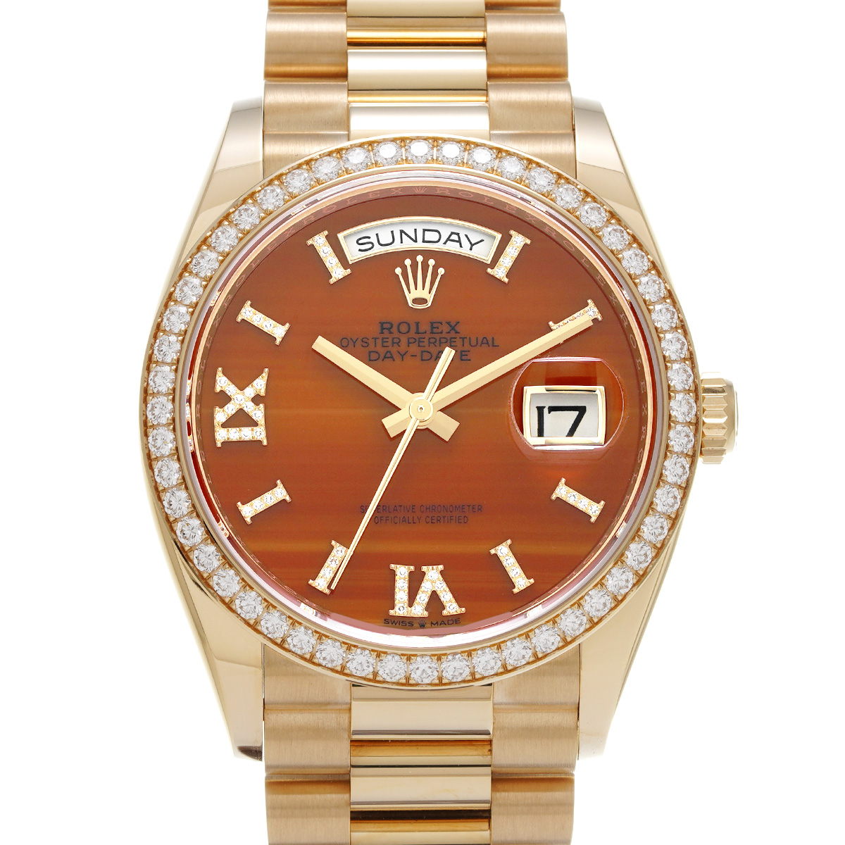 クロノジェット　デッキ ロレックス デイデイト 36 ウォッチ：18 ct イエローゴールド