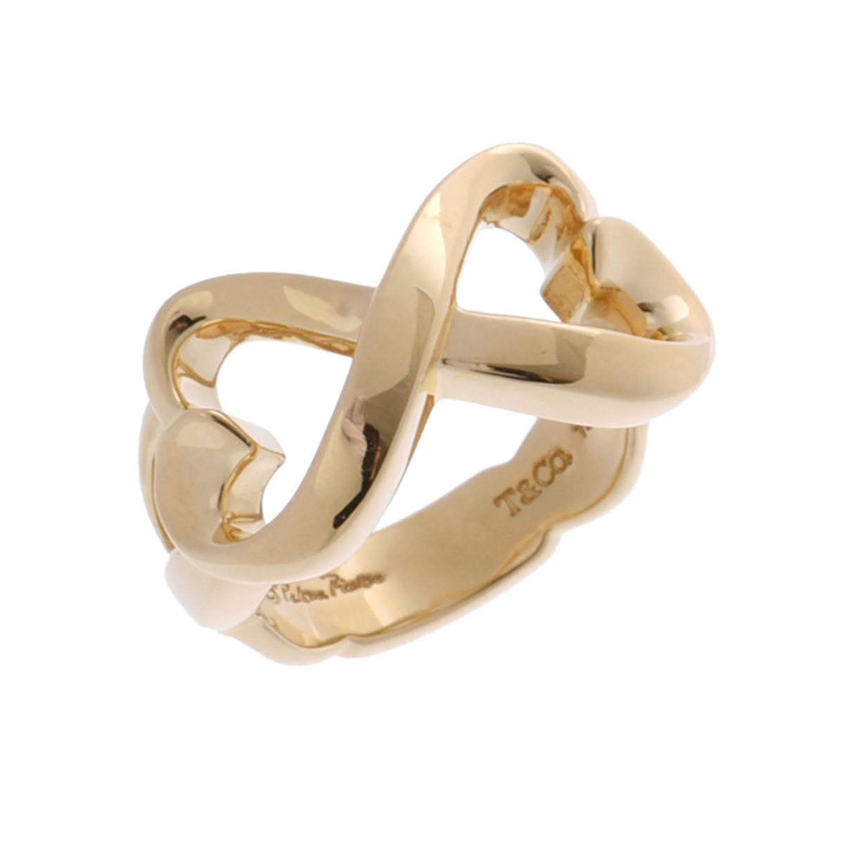 美品】9号 ティファニー トリプルラビングハート リング SV925 ハート