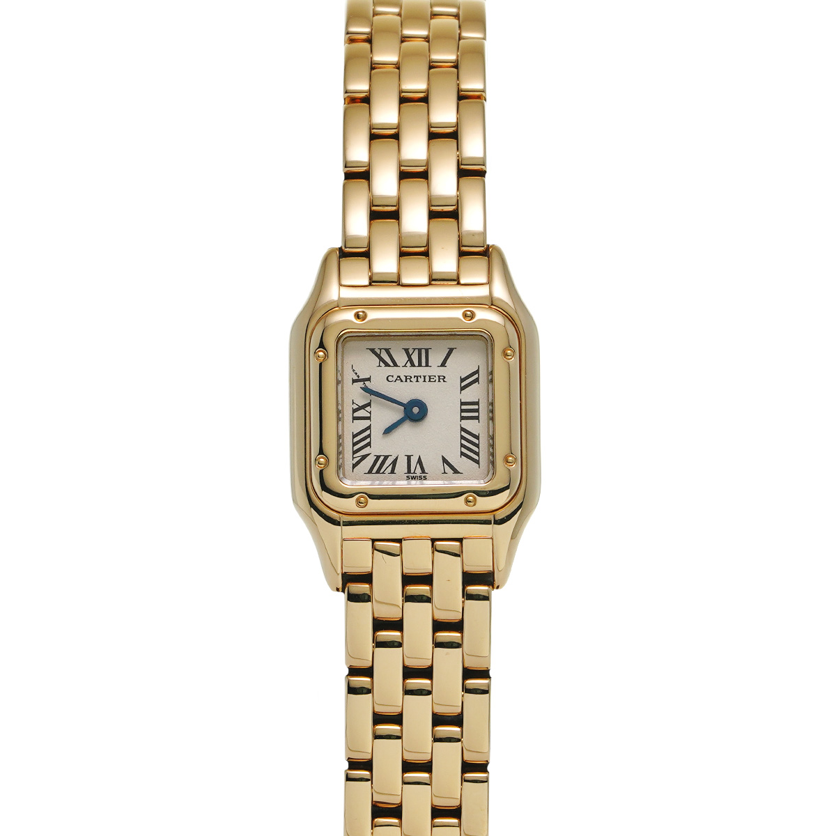 未使用 カルティエ パンテールミニ ベルト4コマ+ケース WJPN0019 シルバー Cartier（カルティエ）パンテール ドゥ