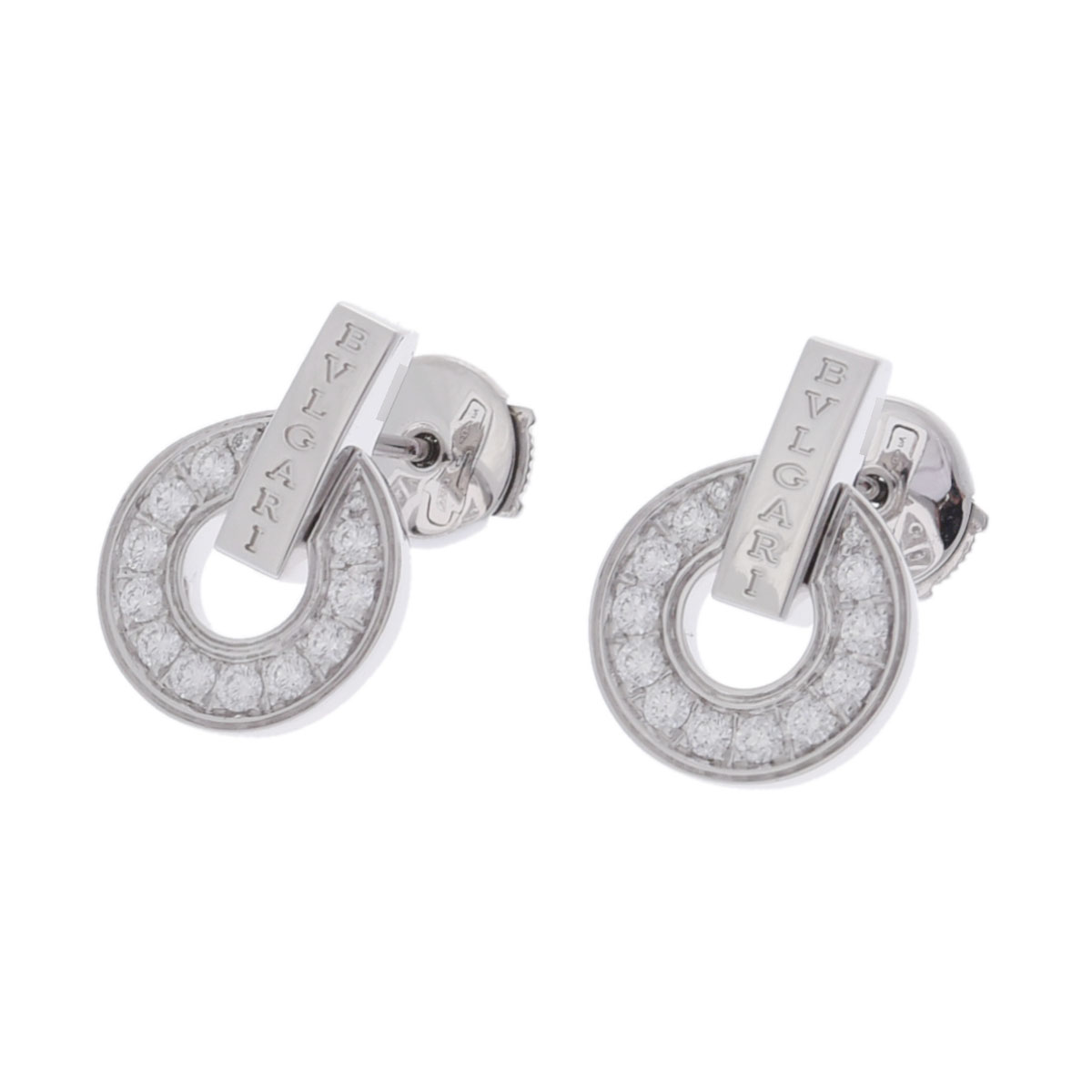 ブルガリ ブルガリブルガリ オープンワーク ピアス シルバー