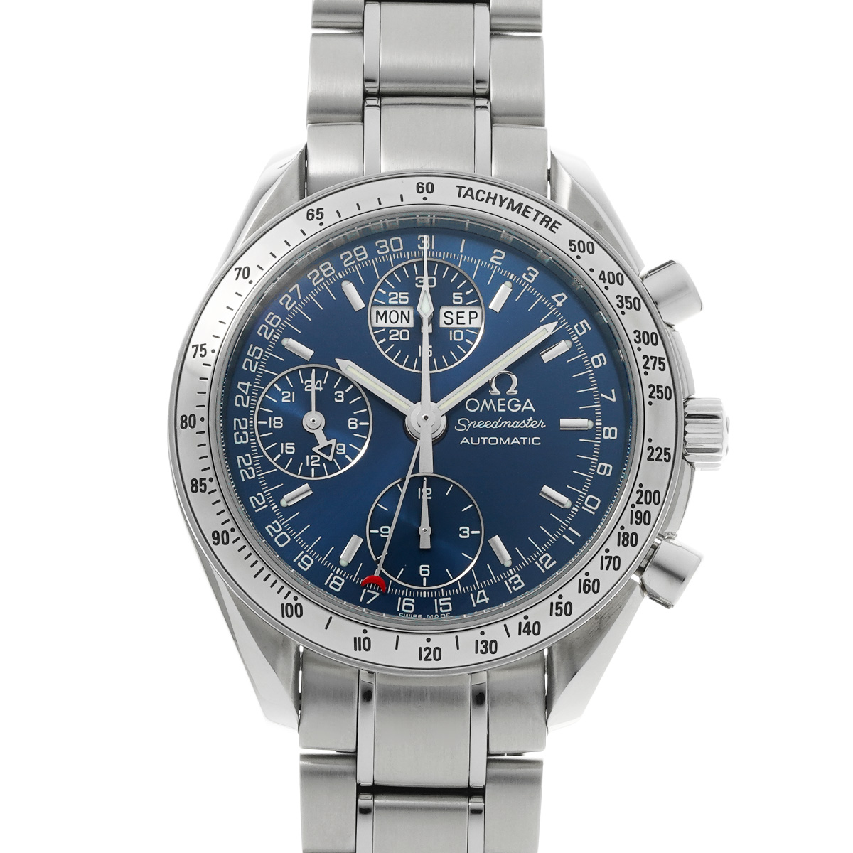 オメガ スピードマスター トリプルカレンダー 3523.80 ブルー メンズ 時計 【中古】【wristwatch】