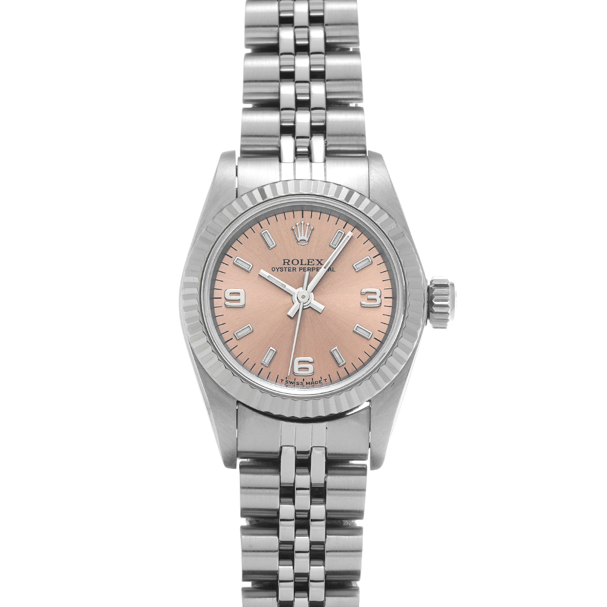 ロレックス オイスターパーペチュアル 67194 ピンク レディース 時計 【中古】【wristwatch】