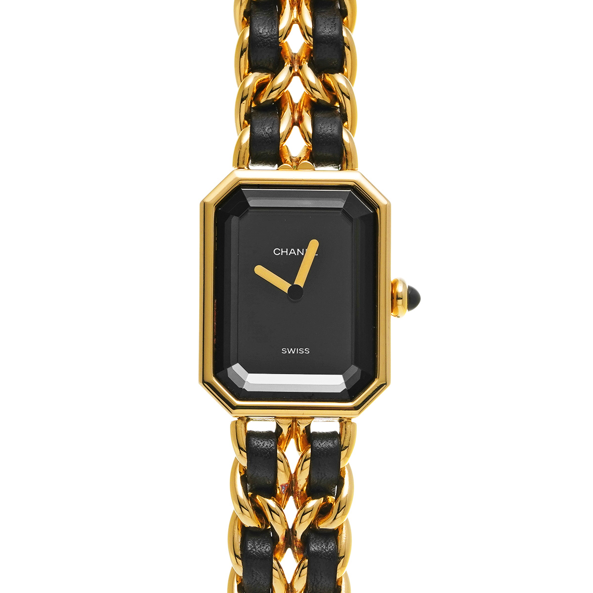 シャネル プルミエール S H0001 ブラック レディース 時計 【中古】【wristwatch】