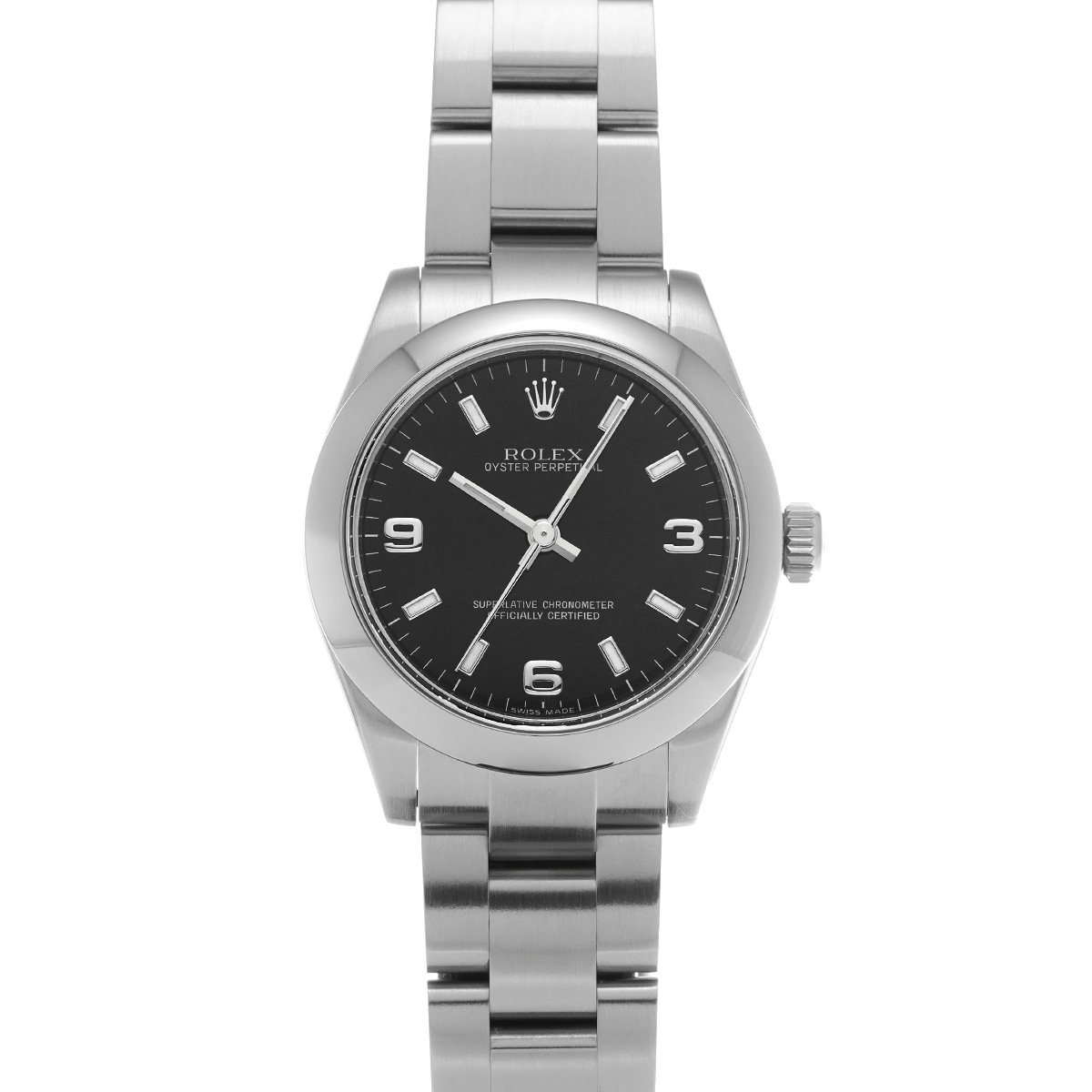 ロレックス オイスターパーペチュアル 31 177200 ブラック ユニセックス 時計 【中古】【wristwatch】